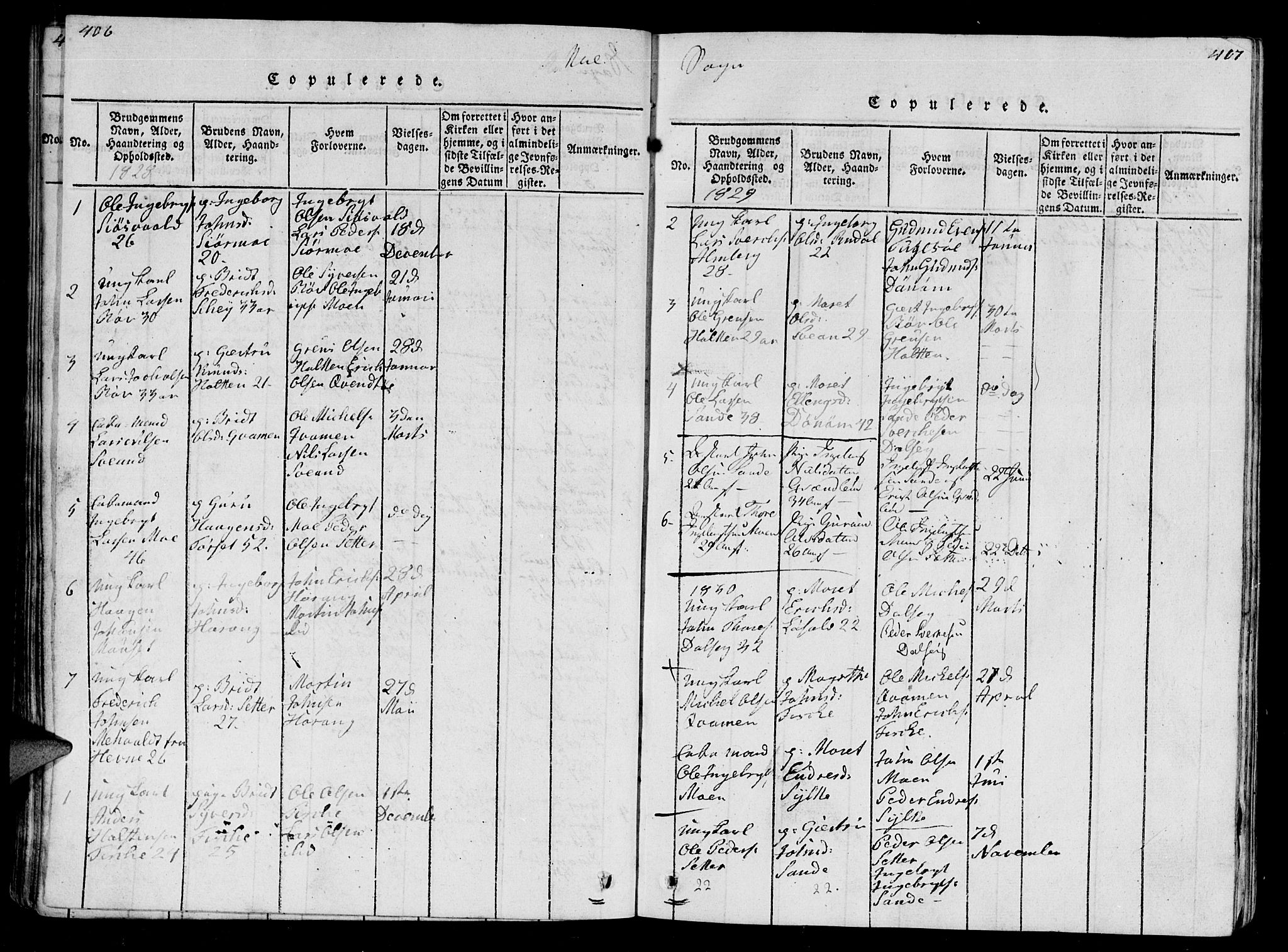 Ministerialprotokoller, klokkerbøker og fødselsregistre - Møre og Romsdal, AV/SAT-A-1454/595/L1050: Klokkerbok nr. 595C02, 1819-1834, s. 416-417