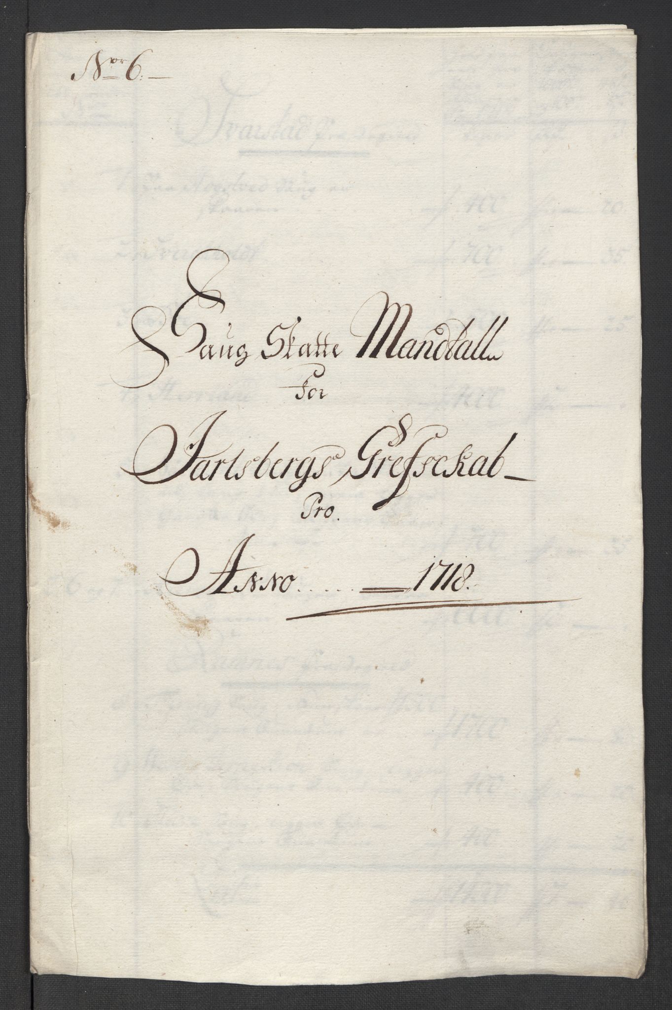 Rentekammeret inntil 1814, Reviderte regnskaper, Fogderegnskap, RA/EA-4092/R32/L1882: Fogderegnskap Jarlsberg grevskap, 1718, s. 156