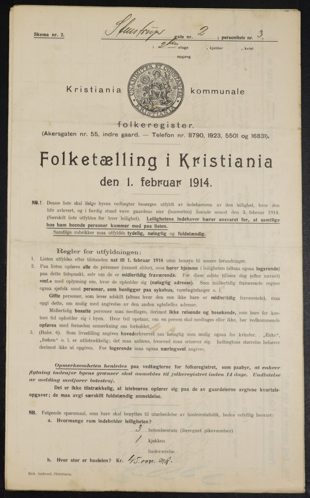 OBA, Kommunal folketelling 1.2.1914 for Kristiania, 1914, s. 100821