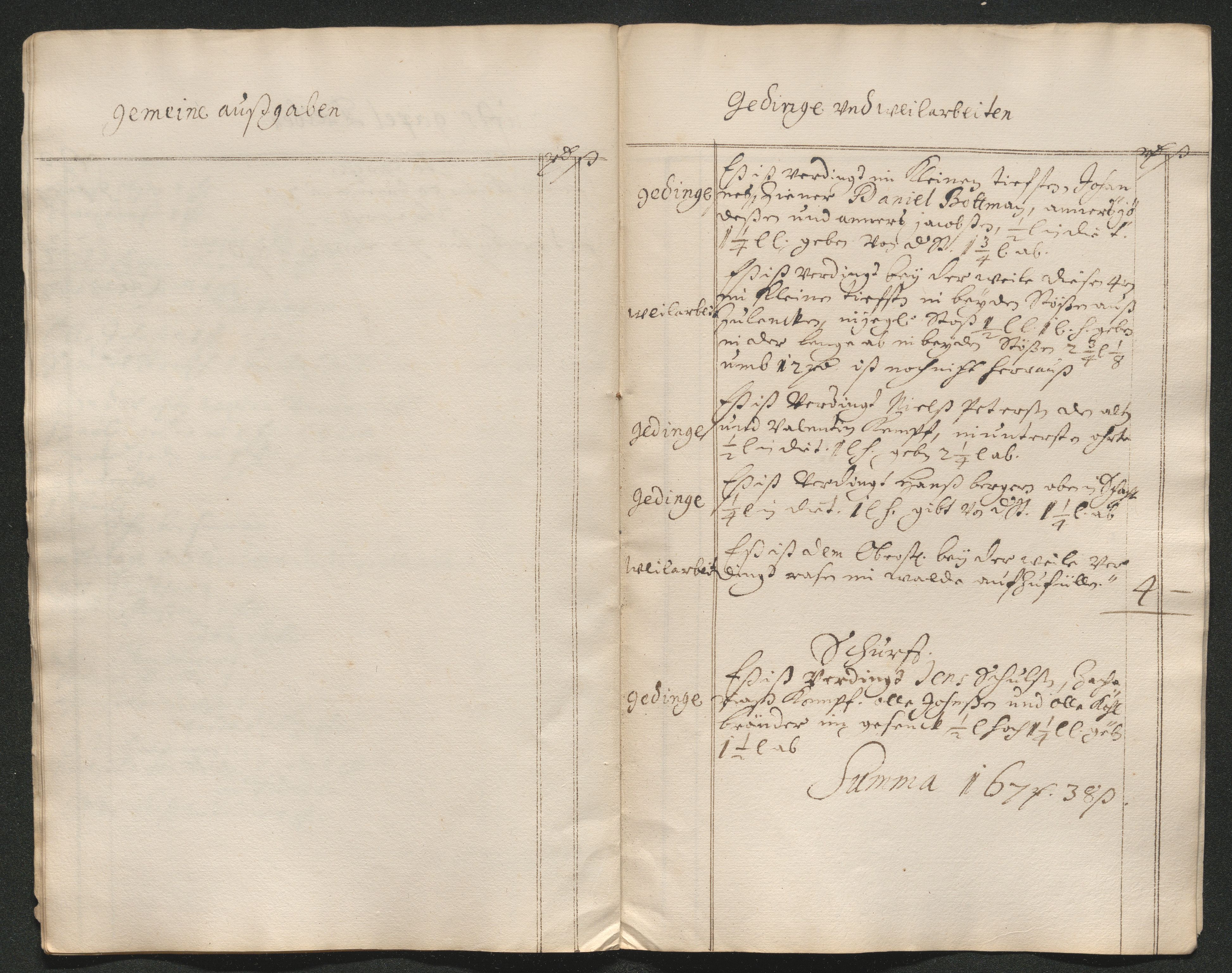 Kongsberg Sølvverk 1623-1816, AV/SAKO-EA-3135/001/D/Dc/Dcd/L0063: Utgiftsregnskap for gruver m.m. , 1687, s. 413