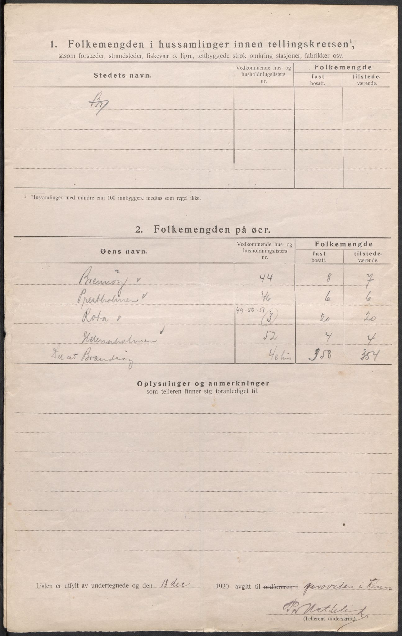 SAB, Folketelling 1920 for 1437 Kinn herred, 1920, s. 37