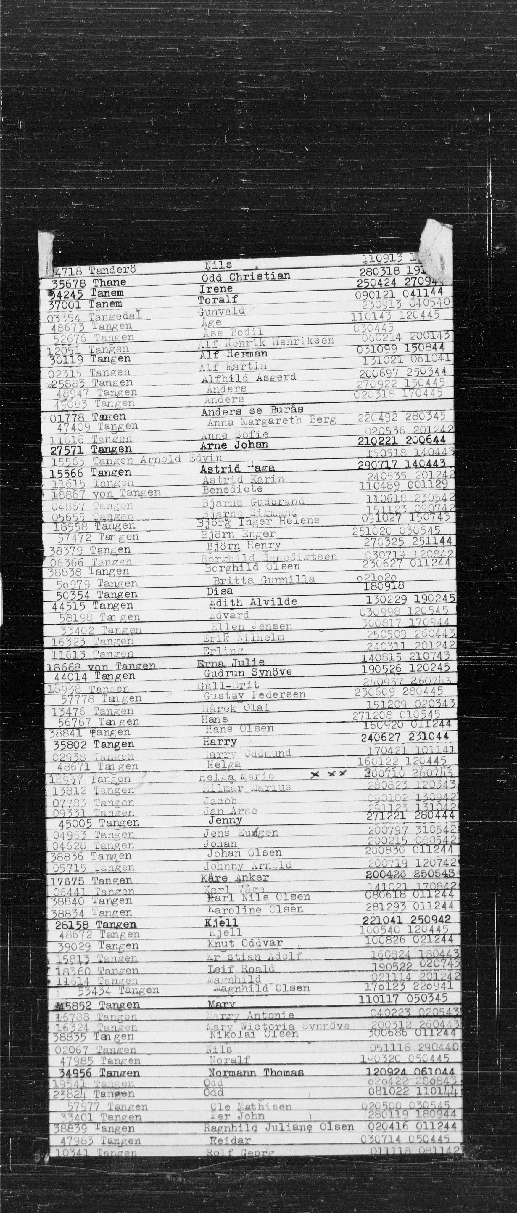 Den Kgl. Norske Legasjons Flyktningskontor, AV/RA-S-6753/V/Va/L0022: Kjesäterkartoteket.  Alfabetisk register, A-Å., 1940-1945, s. 865