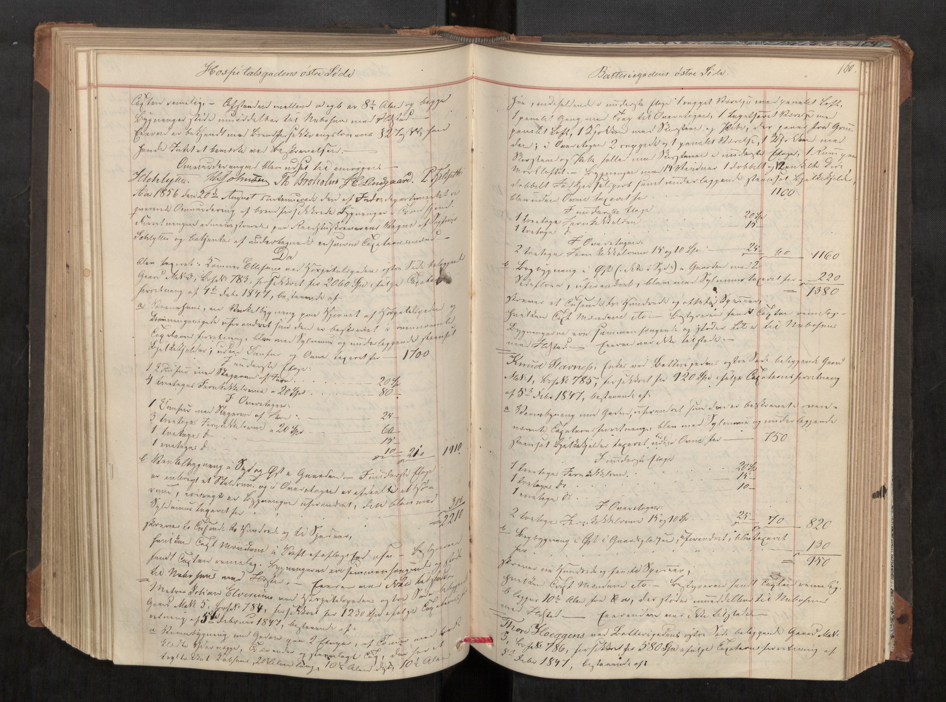 Norges Brannkasse Trondheim magistrat, AV/SAT-A-5590/Fa/L0033: Branntakstprotokoll C, 1856, s. 159b-160a
