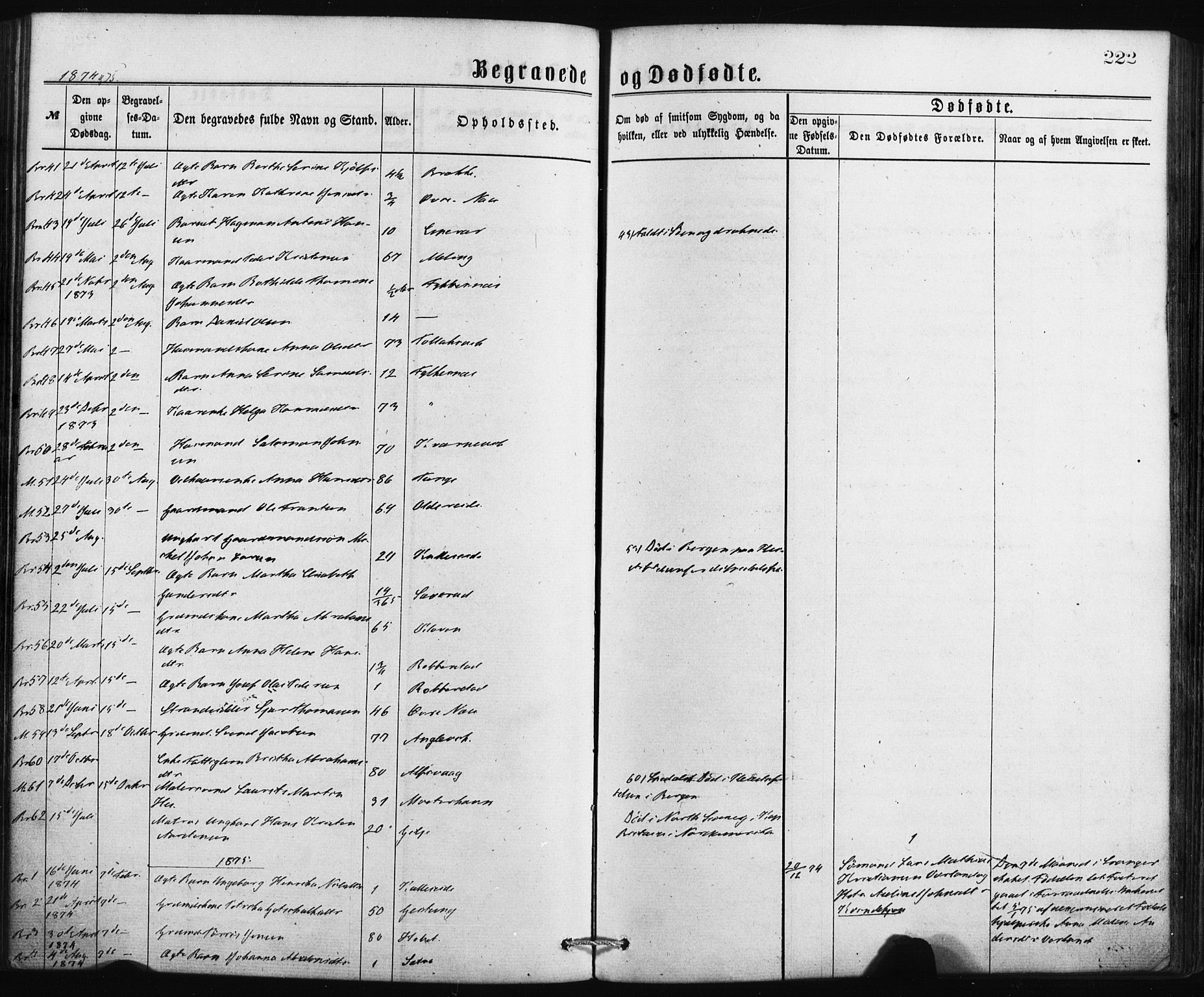 Finnås sokneprestembete, AV/SAB-A-99925/H/Ha/Haa/Haaa/L0009: Ministerialbok nr. A 9, 1873-1881, s. 222