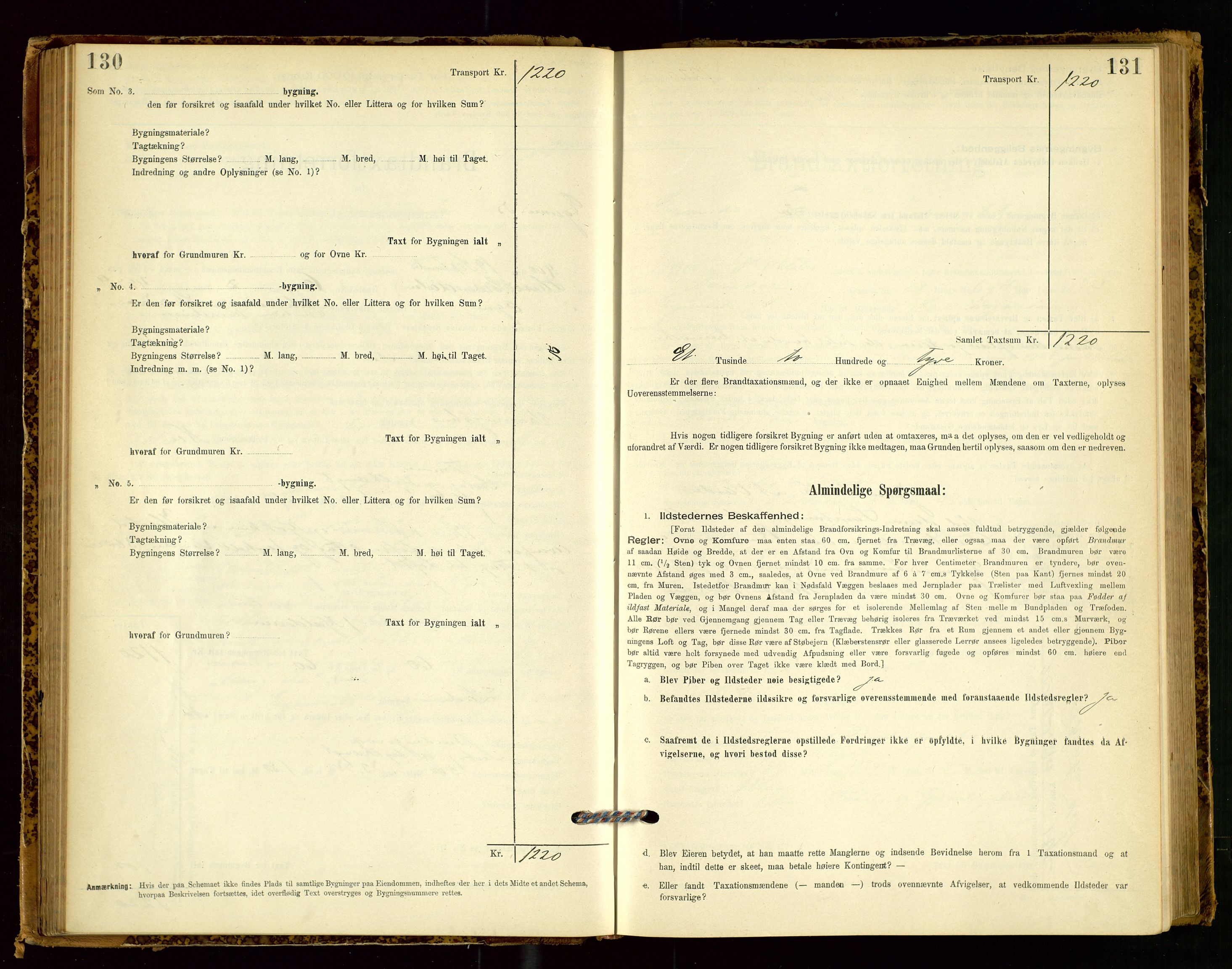 Eigersund lensmannskontor, AV/SAST-A-100171/Gob/L0001: Skjemaprotokoll, 1894-1909, s. 130-131