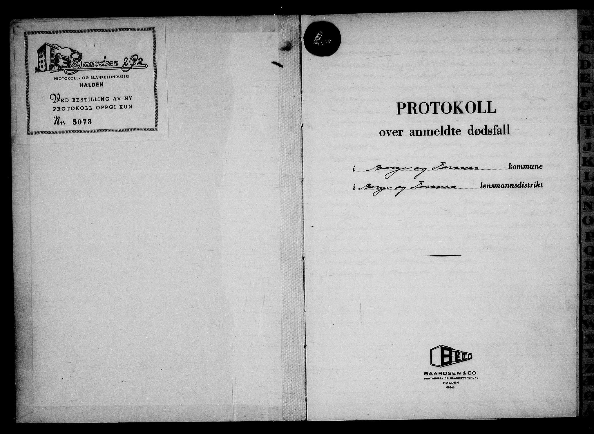 Borge i Østfold  lensmannskontor, SAO/A-10176/H/Ha/Haa/L0020: Dødsfallsprotokoll, 1960-1963