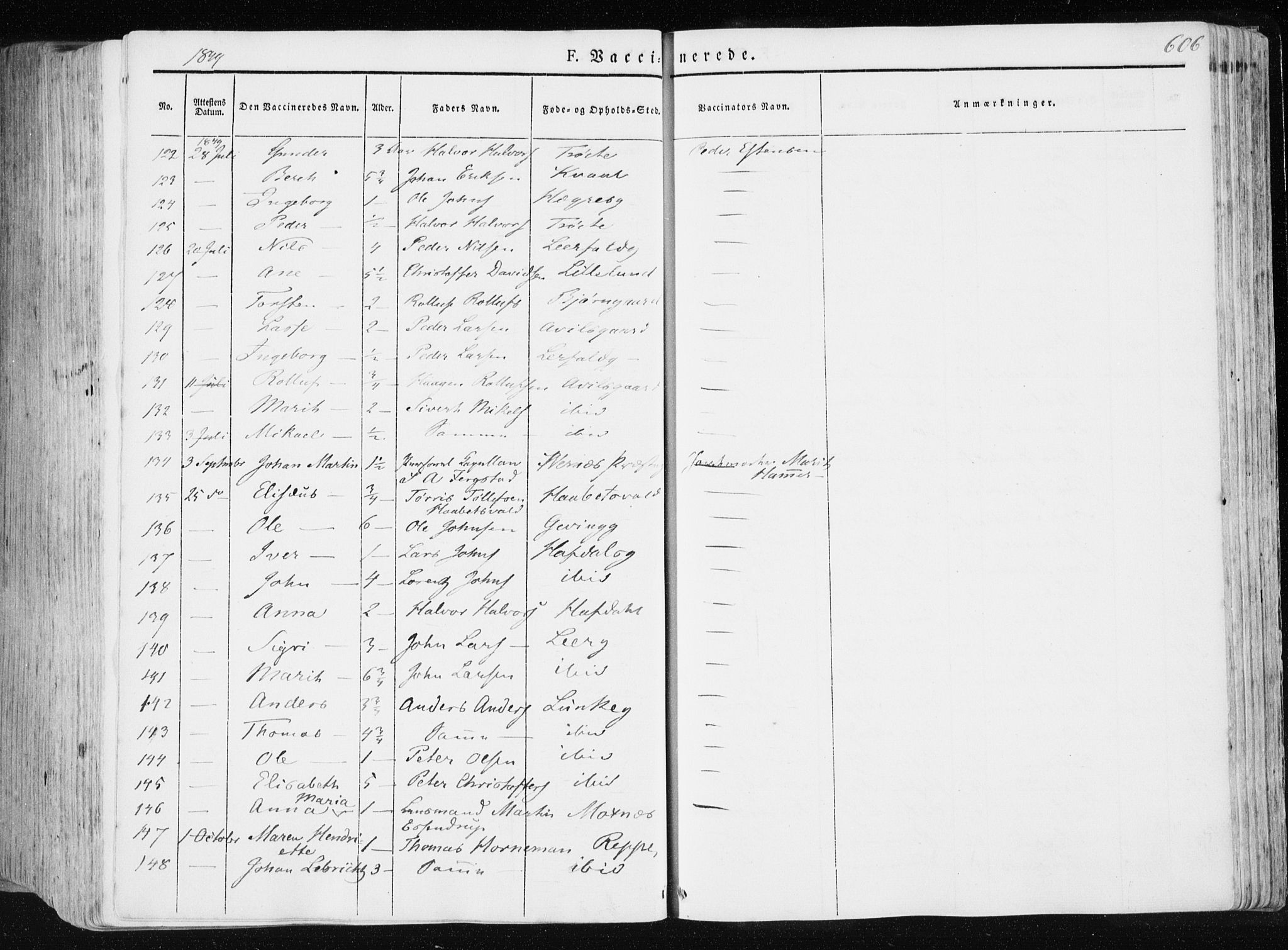 Ministerialprotokoller, klokkerbøker og fødselsregistre - Nord-Trøndelag, AV/SAT-A-1458/709/L0074: Ministerialbok nr. 709A14, 1845-1858, s. 606