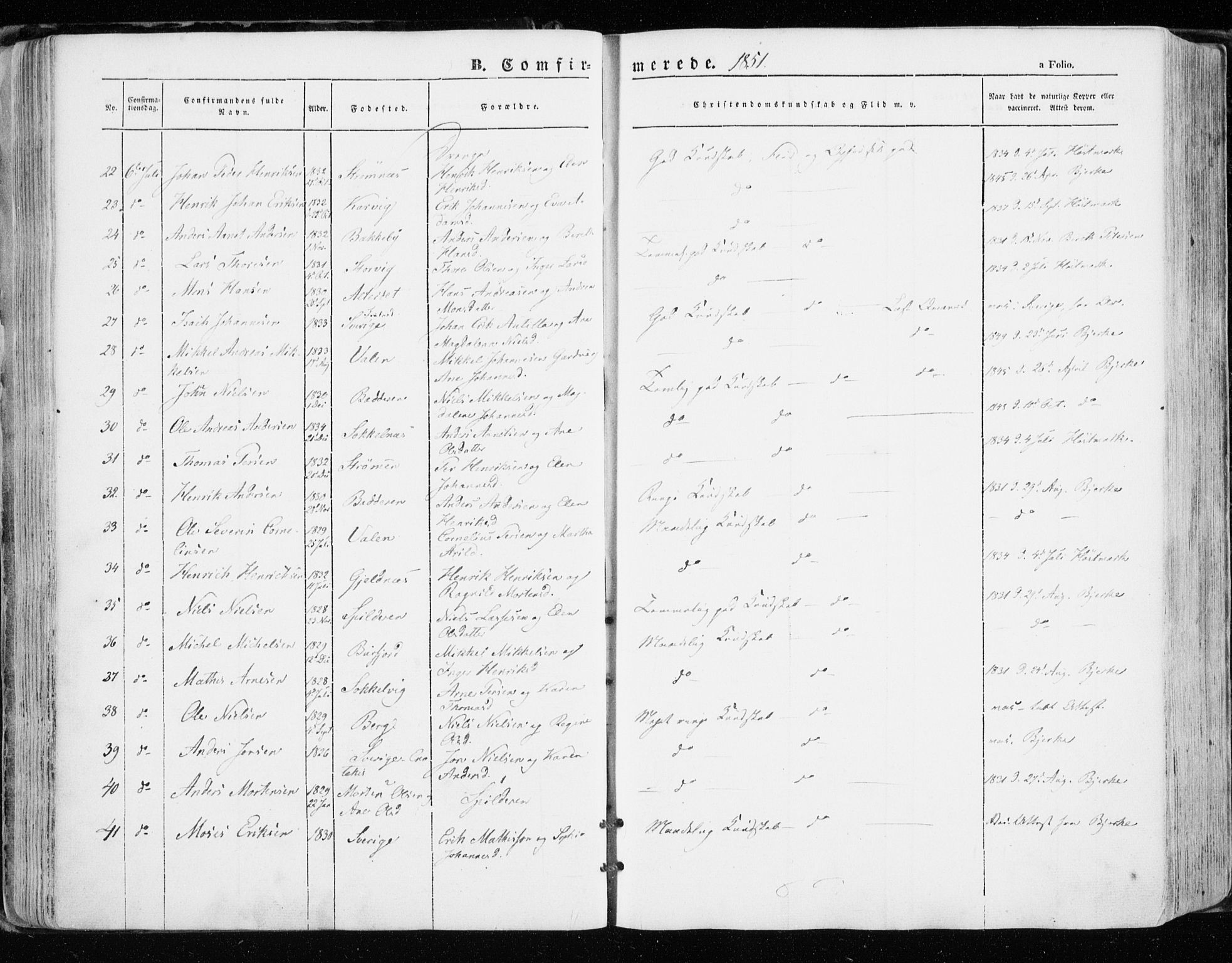 Skjervøy sokneprestkontor, AV/SATØ-S-1300/H/Ha/Haa/L0006kirke: Ministerialbok nr. 6, 1848-1859