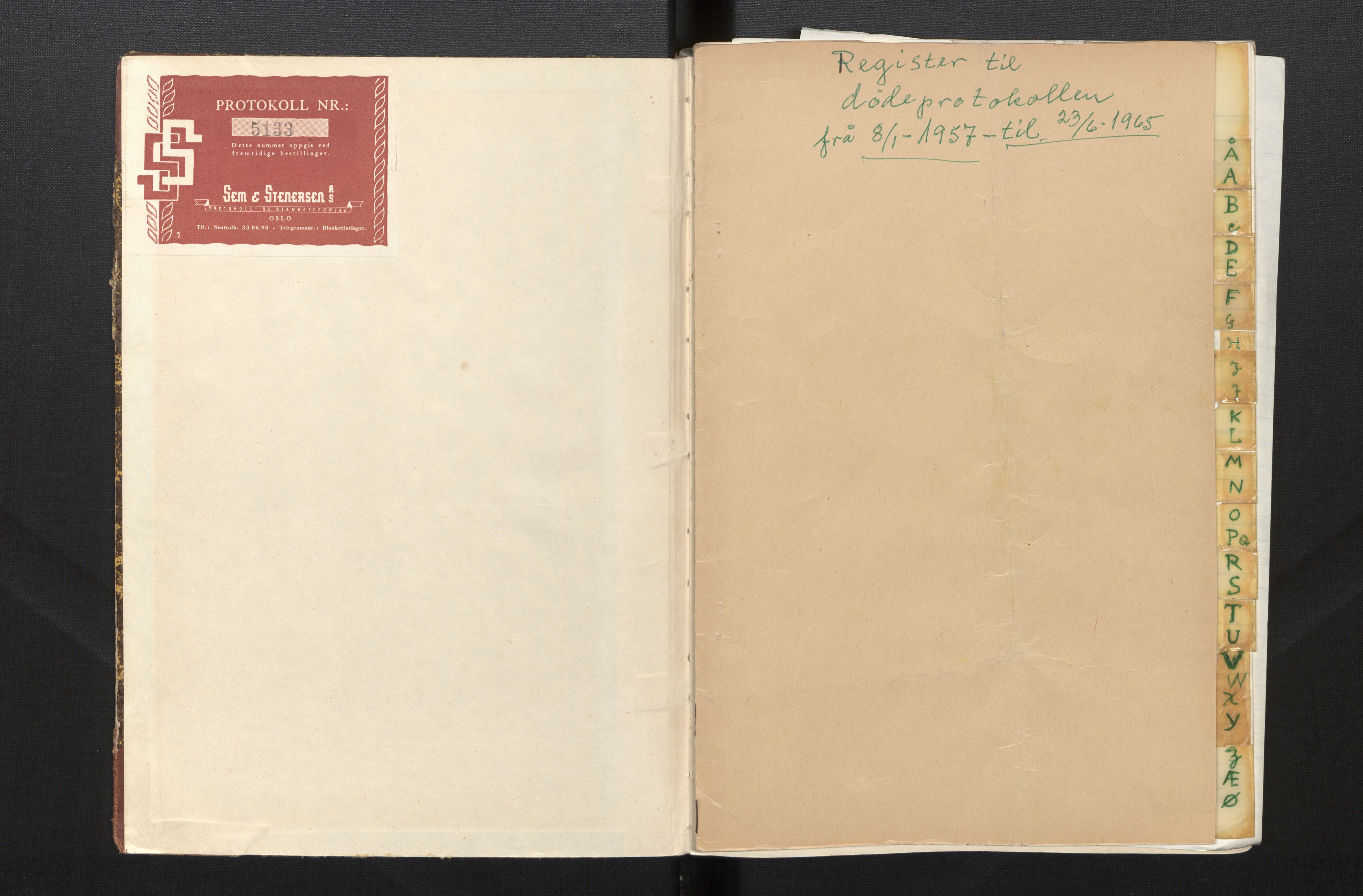 Lensmannen i Eid, AV/SAB-A-27001/0006/L0009: Dødsfallprotokoll, 1957-1965