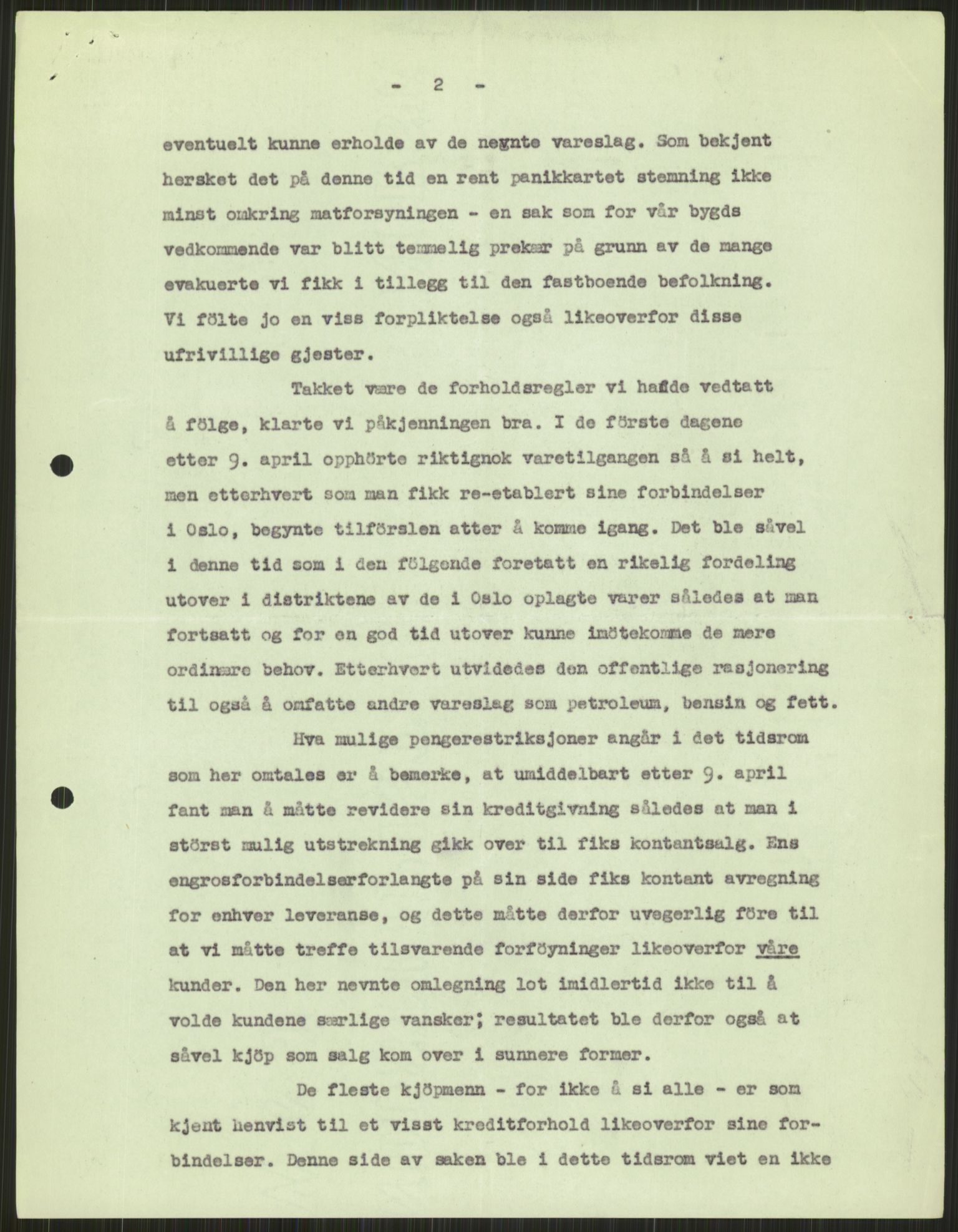 Forsvaret, Forsvarets krigshistoriske avdeling, AV/RA-RAFA-2017/Y/Ya/L0013: II-C-11-31 - Fylkesmenn.  Rapporter om krigsbegivenhetene 1940., 1940, s. 820