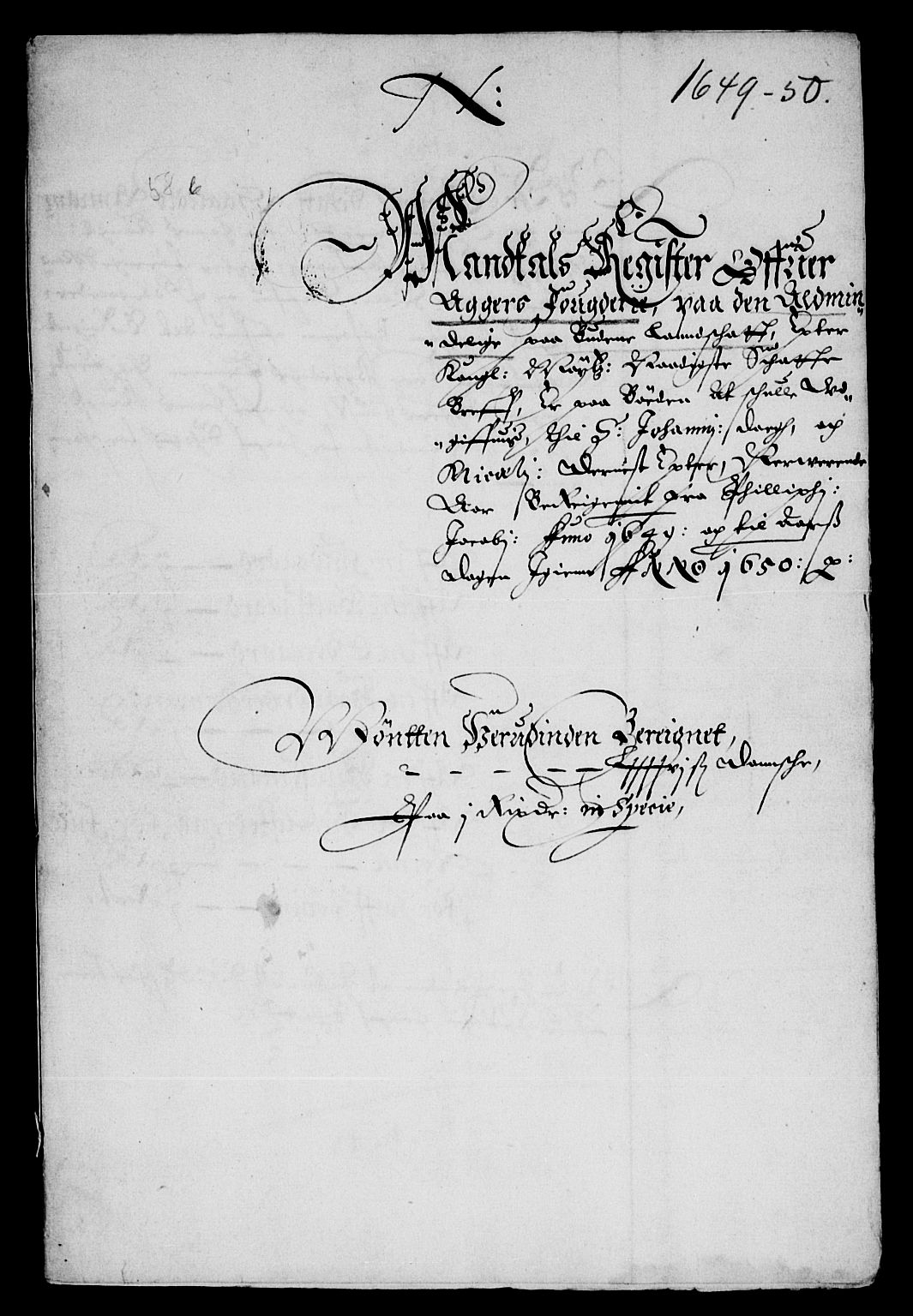 Rentekammeret inntil 1814, Reviderte regnskaper, Lensregnskaper, RA/EA-5023/R/Rb/Rba/L0199: Akershus len, 1649-1650