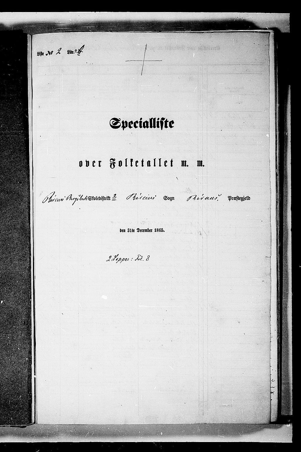 RA, Folketelling 1865 for 1640P Røros prestegjeld, 1865, s. 32