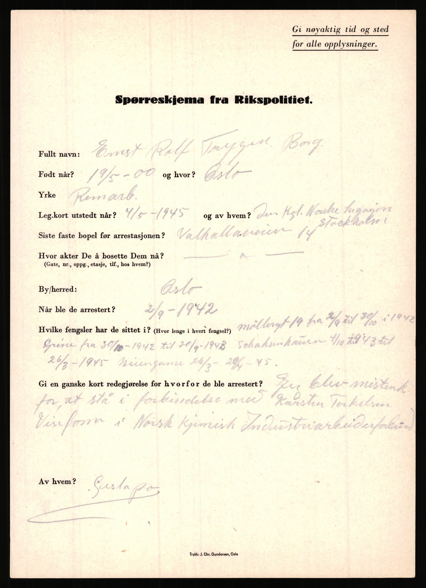 Rikspolitisjefen, AV/RA-S-1560/L/L0002: Berg, Alf - Bråthen, Thorleif, 1940-1945, s. 752