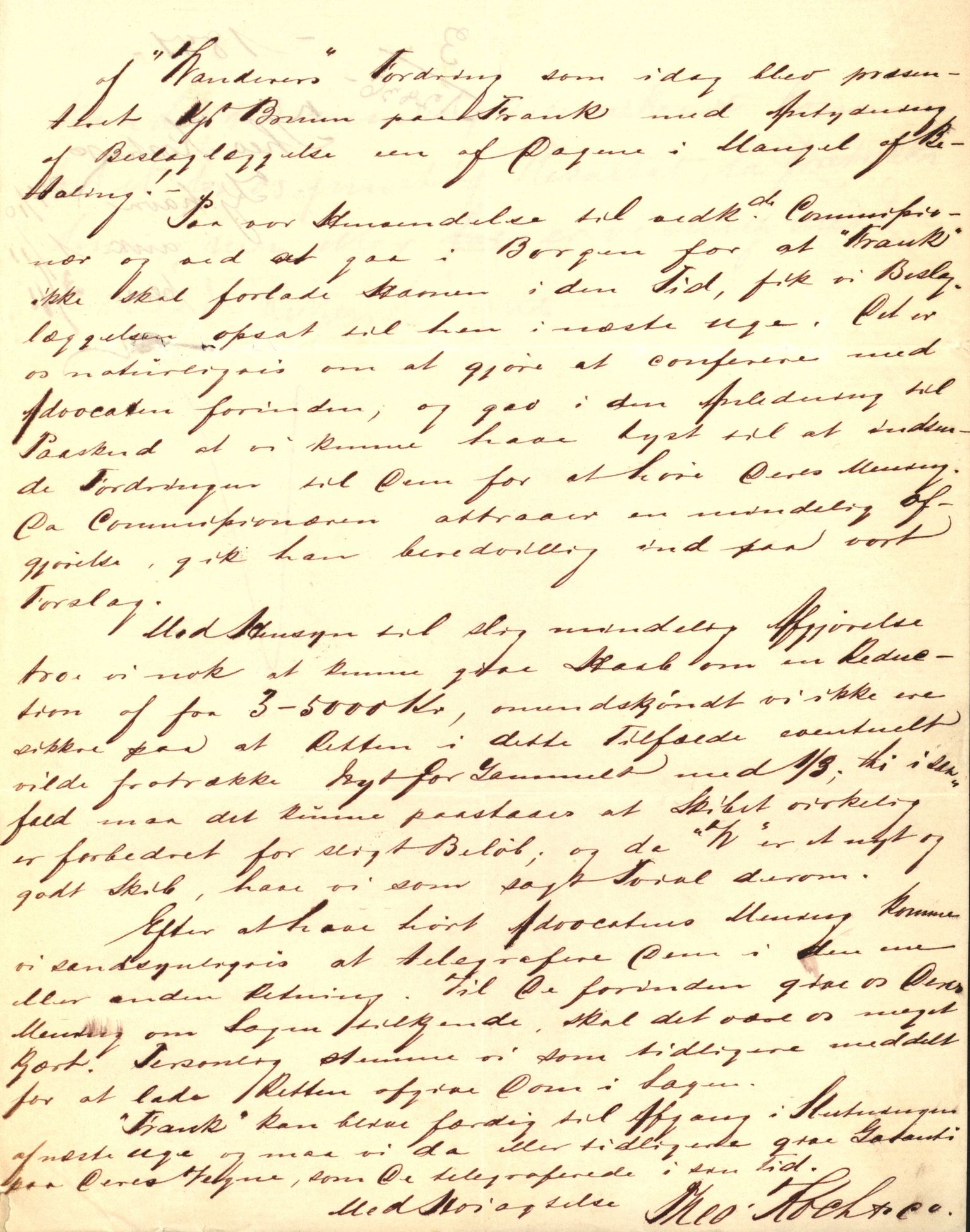 Pa 63 - Østlandske skibsassuranceforening, VEMU/A-1079/G/Ga/L0014/0004: Havaridokumenter / Bertrand, Frigga, Frank, Nordafjeld, 1881, s. 84