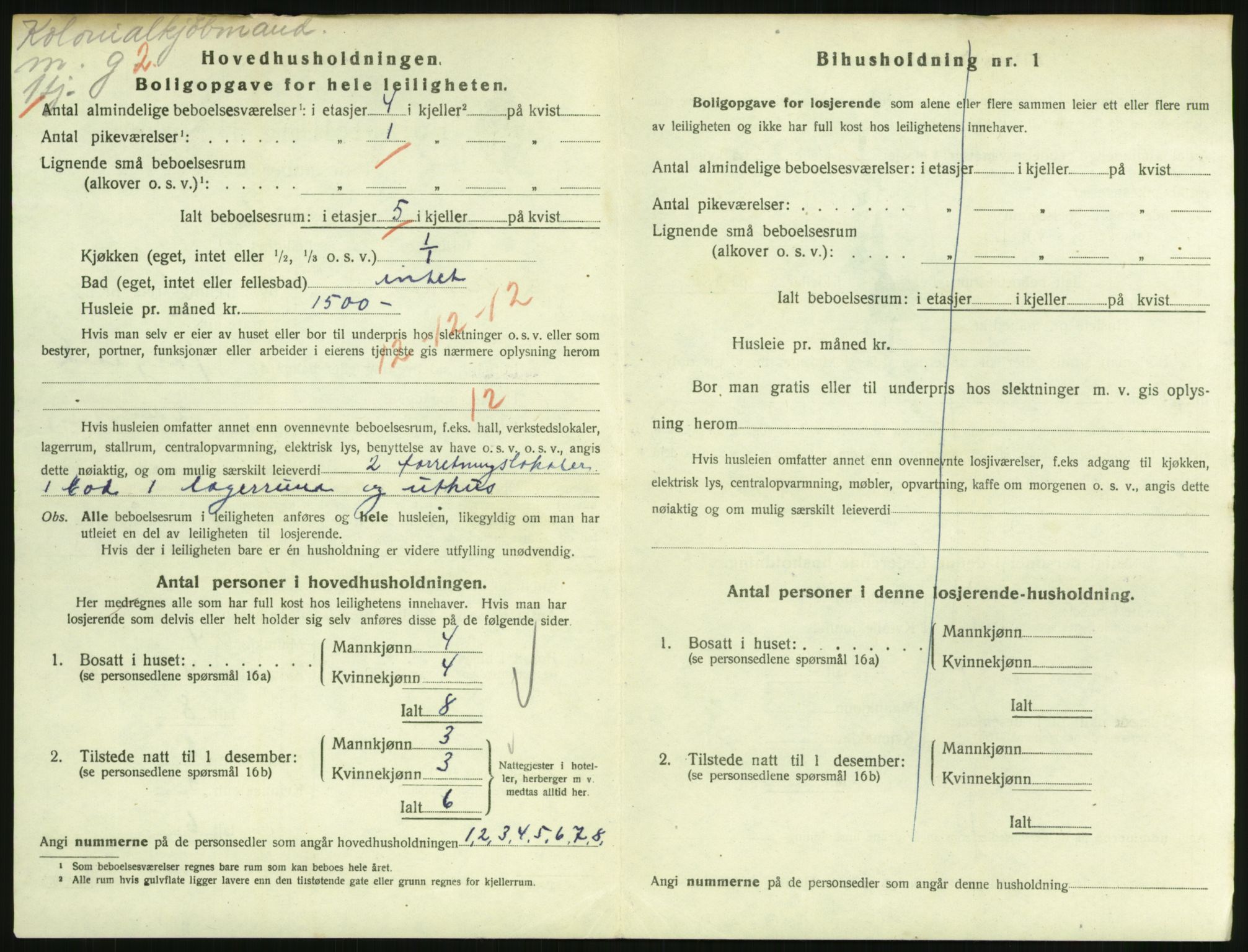 SAH, Folketelling 1920 for 0501 Lillehammer kjøpstad, 1920, s. 3053