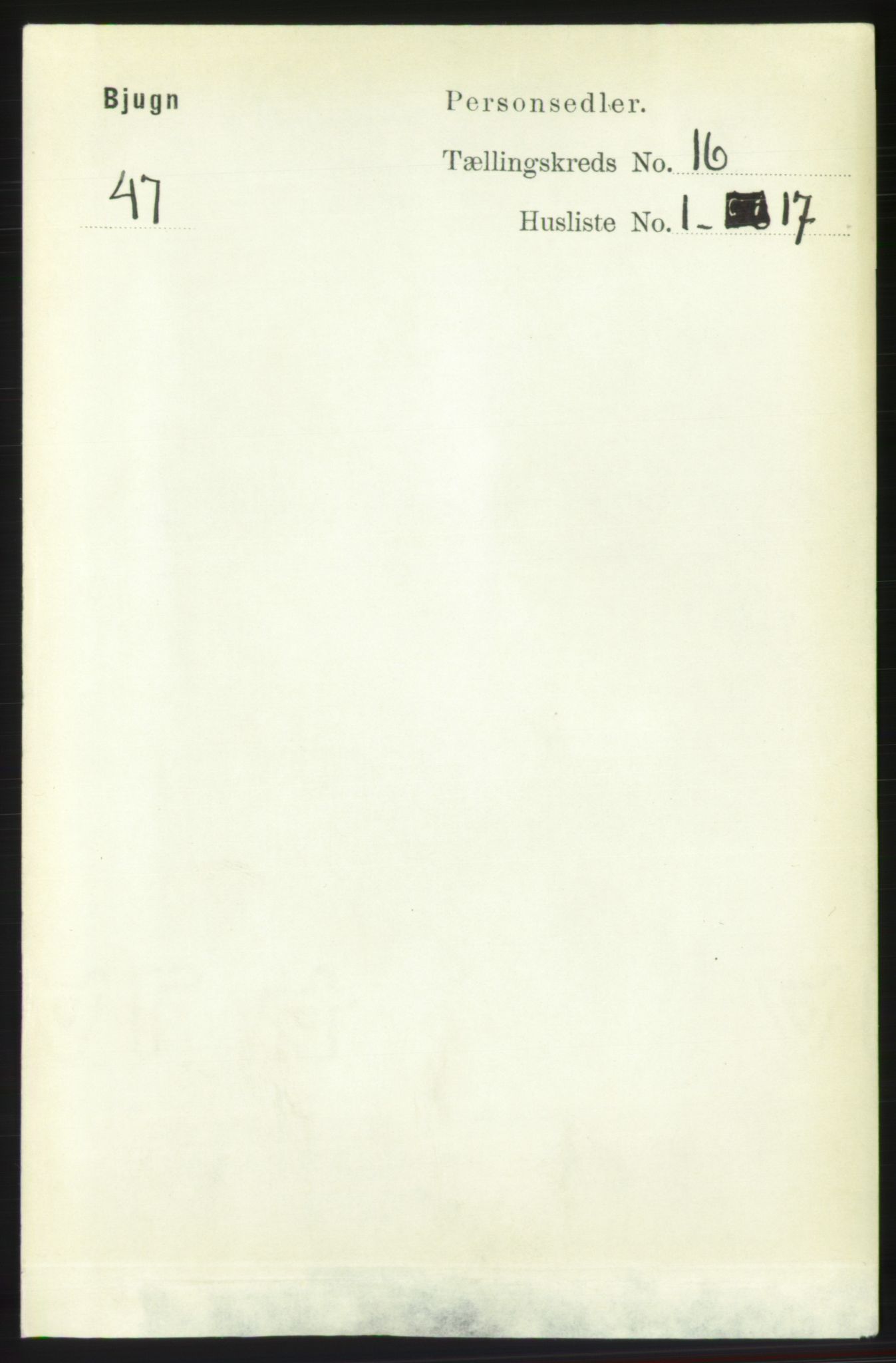 RA, Folketelling 1891 for 1627 Bjugn herred, 1891, s. 4419