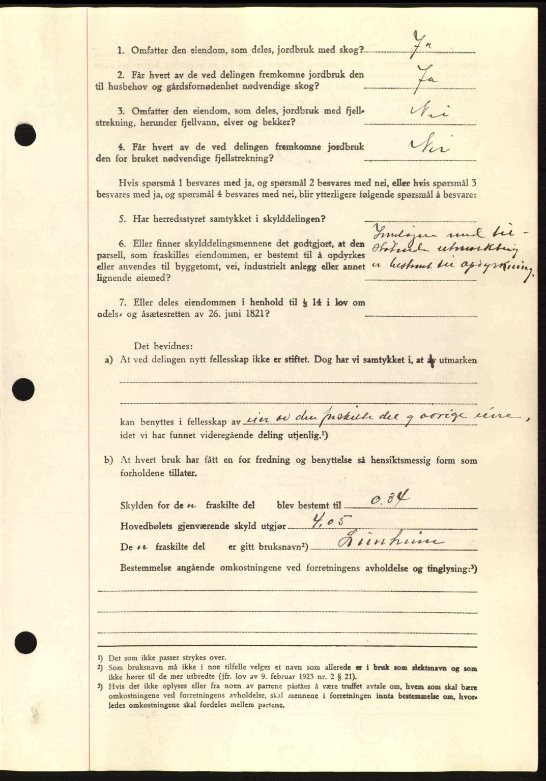 Romsdal sorenskriveri, AV/SAT-A-4149/1/2/2C: Pantebok nr. A8, 1939-1940, Dagboknr: 1087/1940