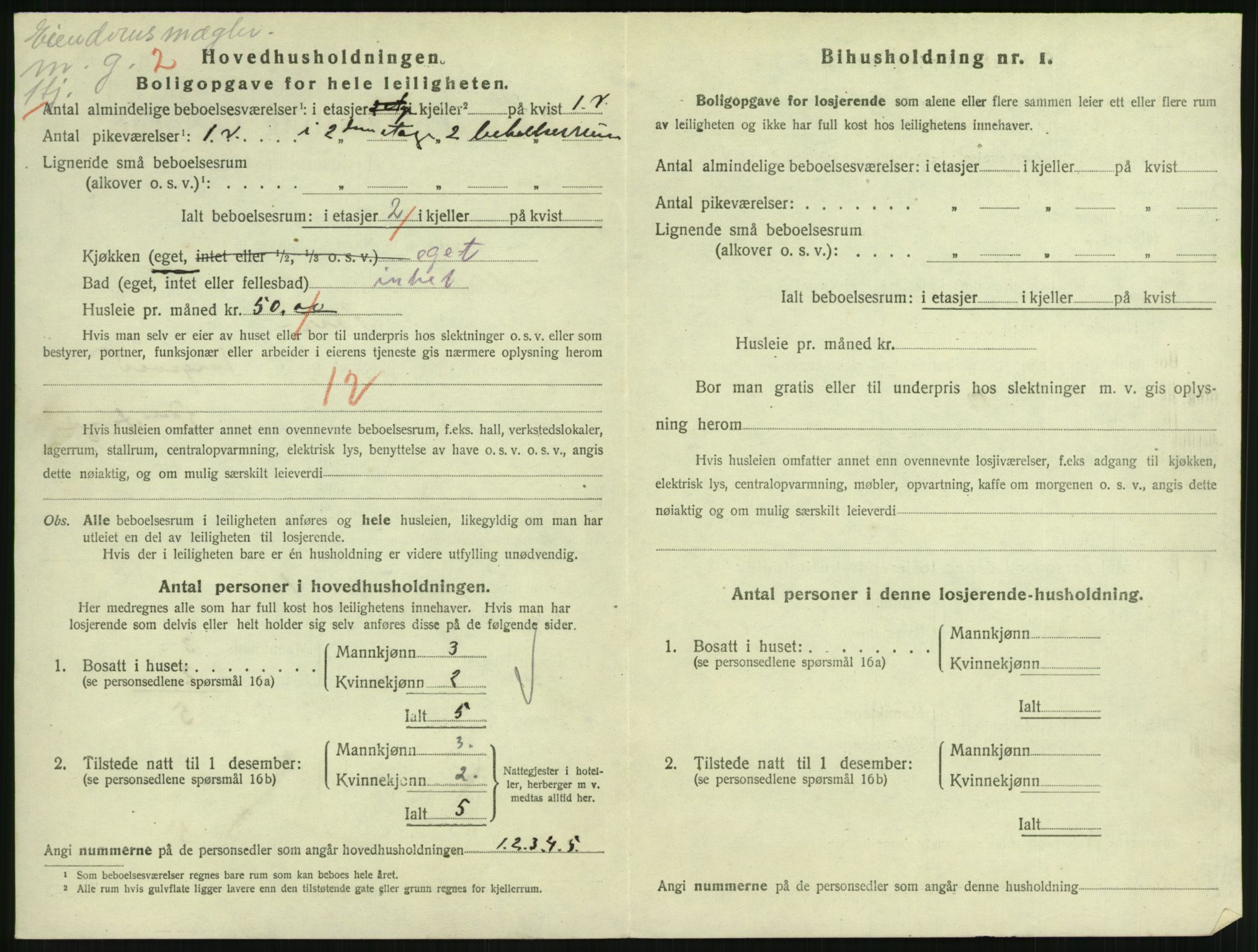 SAH, Folketelling 1920 for 0501 Lillehammer kjøpstad, 1920, s. 3351