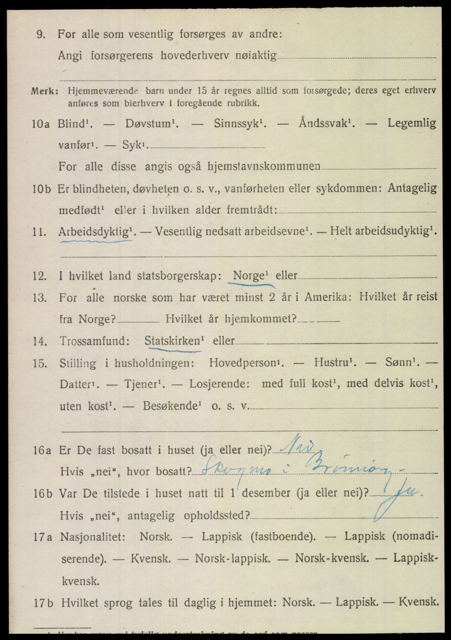 SAT, Folketelling 1920 for 1814 Brønnøy herred, 1920, s. 3303