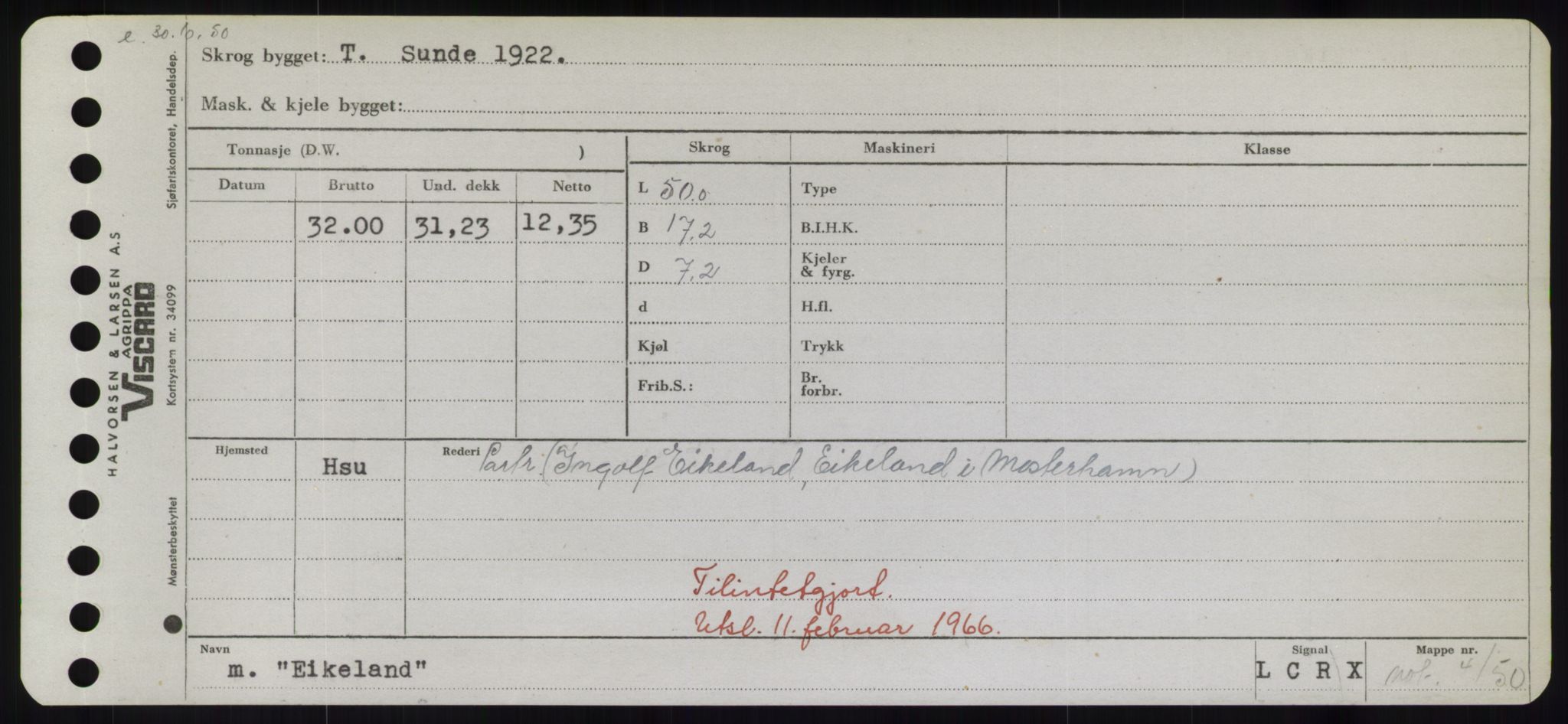 Sjøfartsdirektoratet med forløpere, Skipsmålingen, AV/RA-S-1627/H/Hd/L0009: Fartøy, E, s. 157