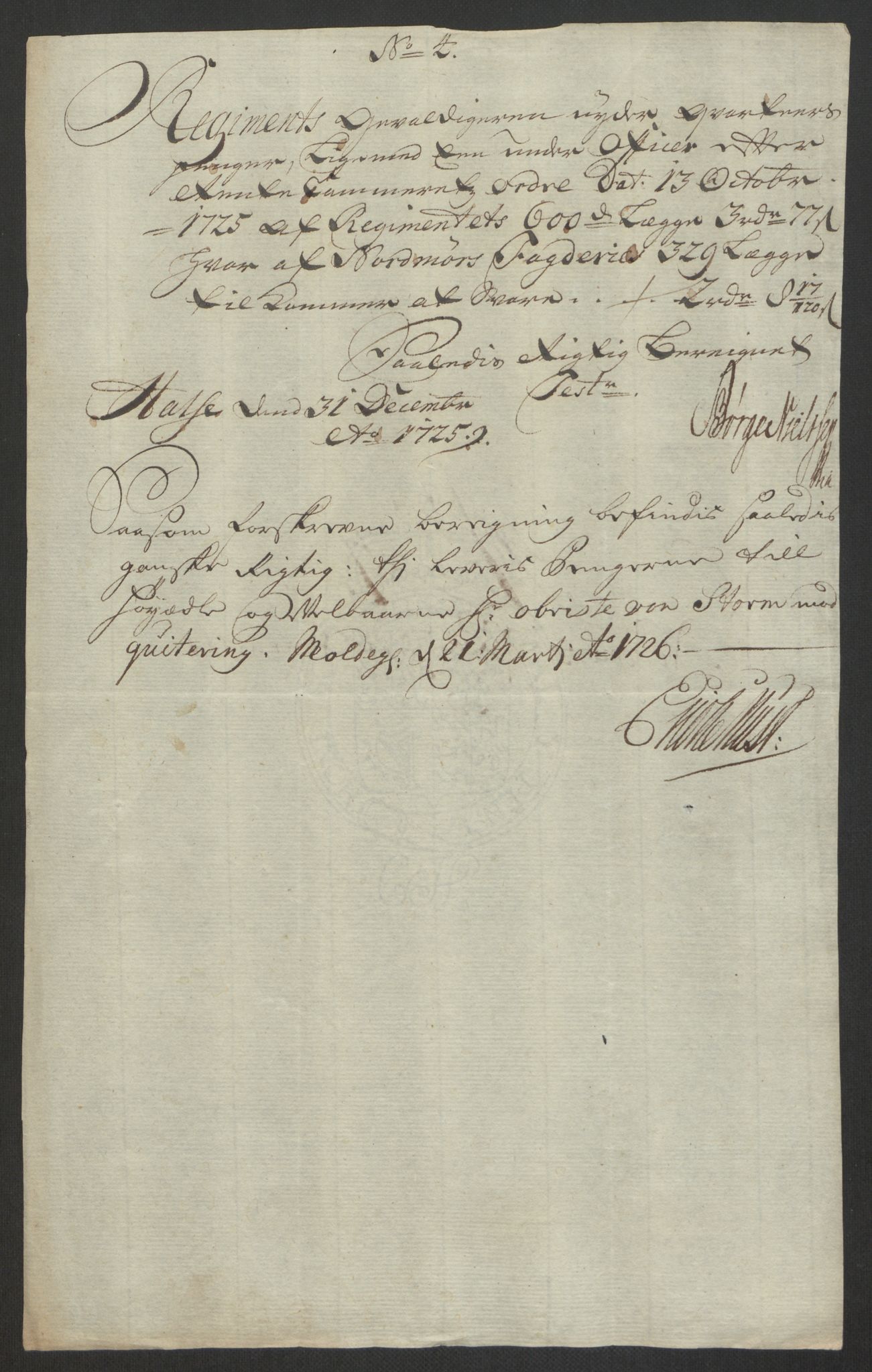 Rentekammeret inntil 1814, Reviderte regnskaper, Fogderegnskap, AV/RA-EA-4092/R56/L3758: Fogderegnskap Nordmøre, 1725, s. 105
