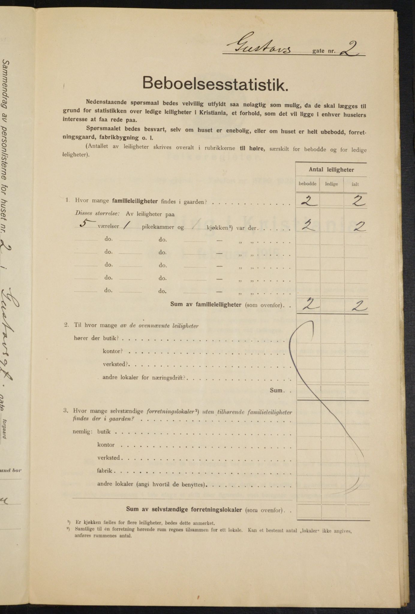 OBA, Kommunal folketelling 1.2.1915 for Kristiania, 1915, s. 32040