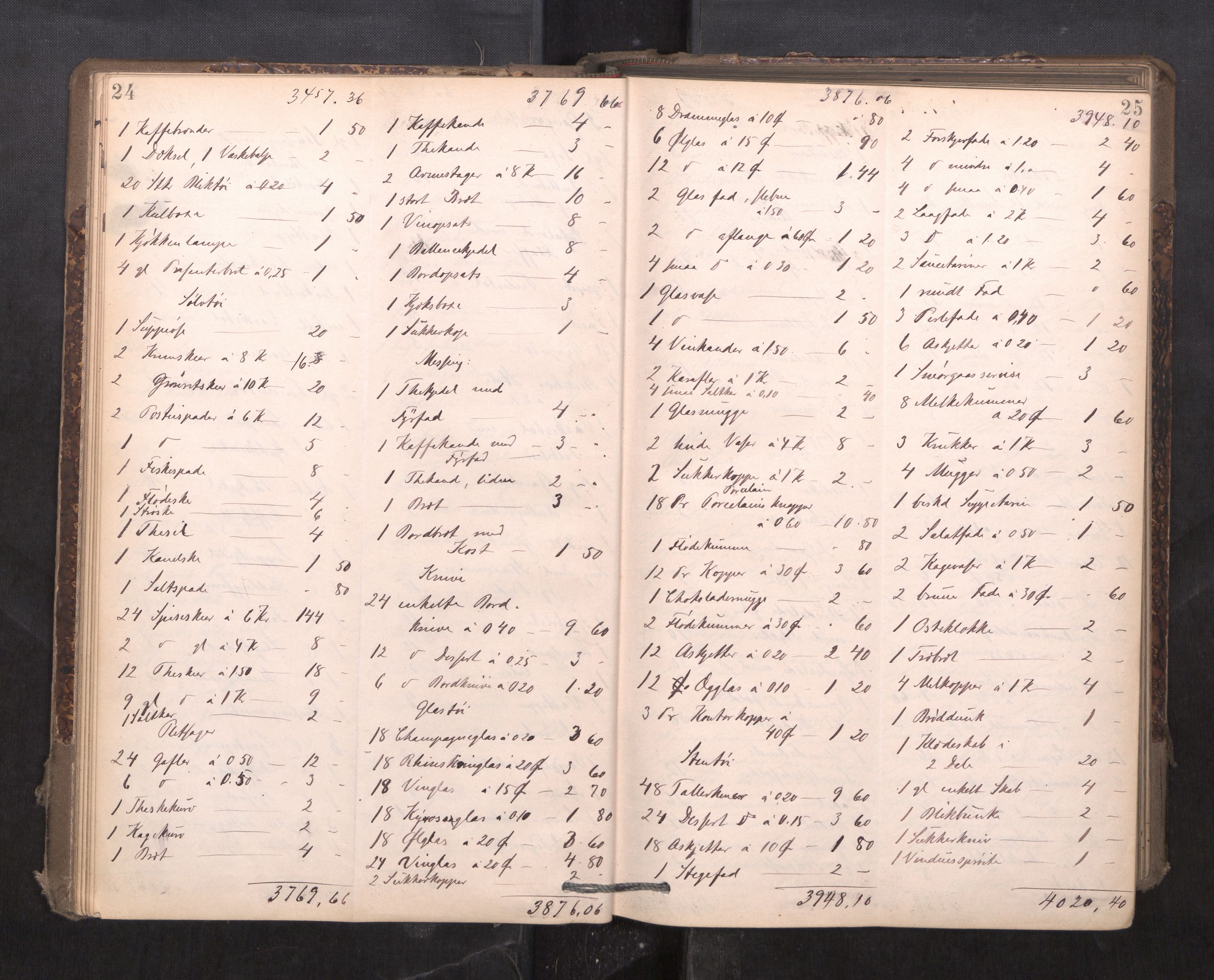 Trondheim byfogd, AV/SAT-A-0003/1/3/3C/L0015: Skifteregistreringsprotokoll - 24/2-21/3 (u/ register), 1893-1899, s. 24-25