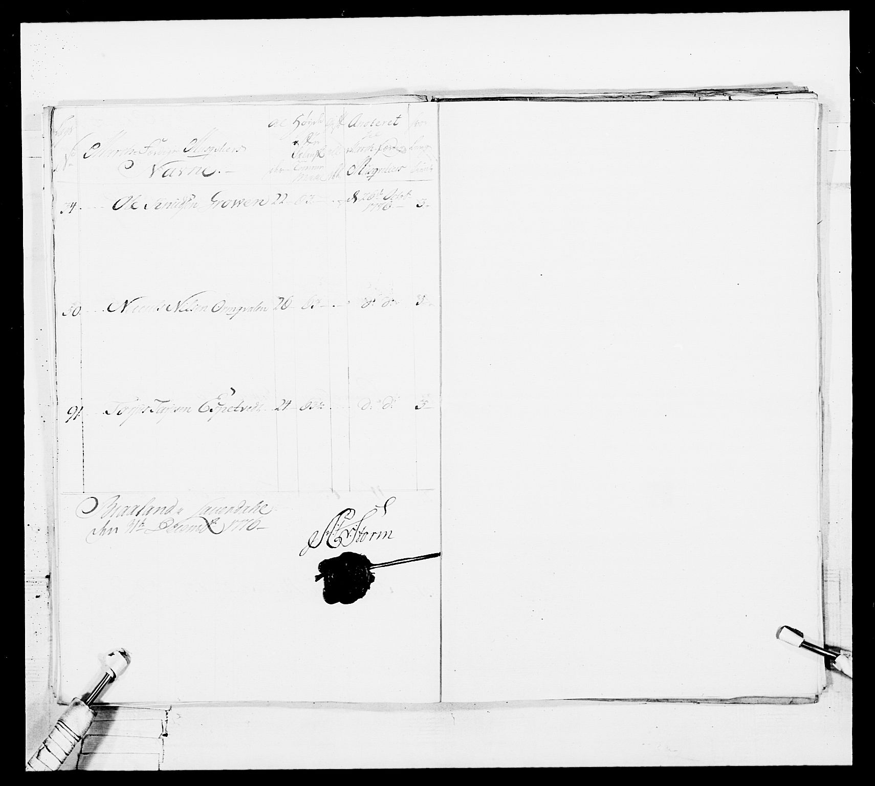 Generalitets- og kommissariatskollegiet, Det kongelige norske kommissariatskollegium, AV/RA-EA-5420/E/Eh/L0101: 1. Vesterlenske nasjonale infanteriregiment, 1766-1777, s. 548