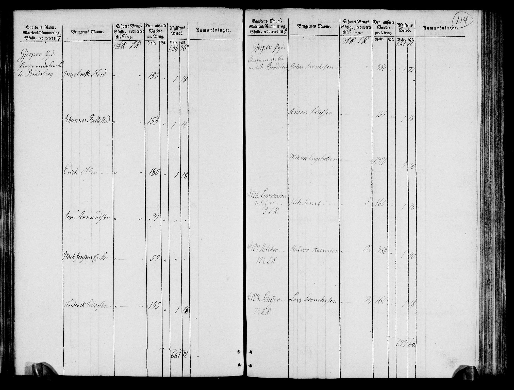 Rentekammeret inntil 1814, Realistisk ordnet avdeling, RA/EA-4070/N/Ne/Nea/L0072: Nedre Telemarken og Bamble fogderi. Oppebørselsregister, 1803, s. 118