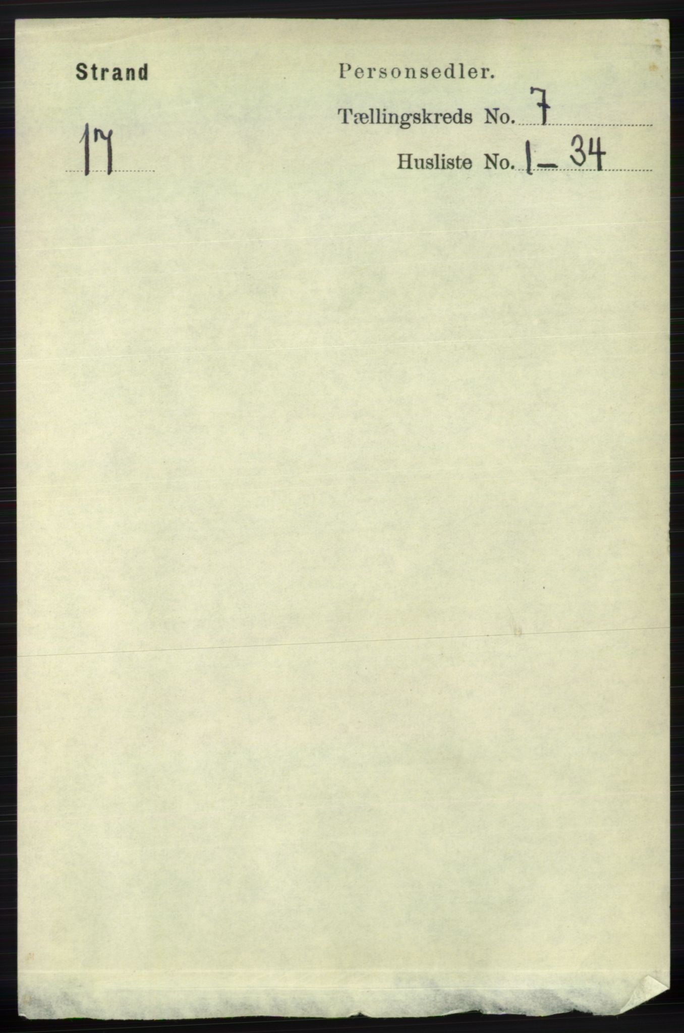 RA, Folketelling 1891 for 1130 Strand herred, 1891, s. 1953