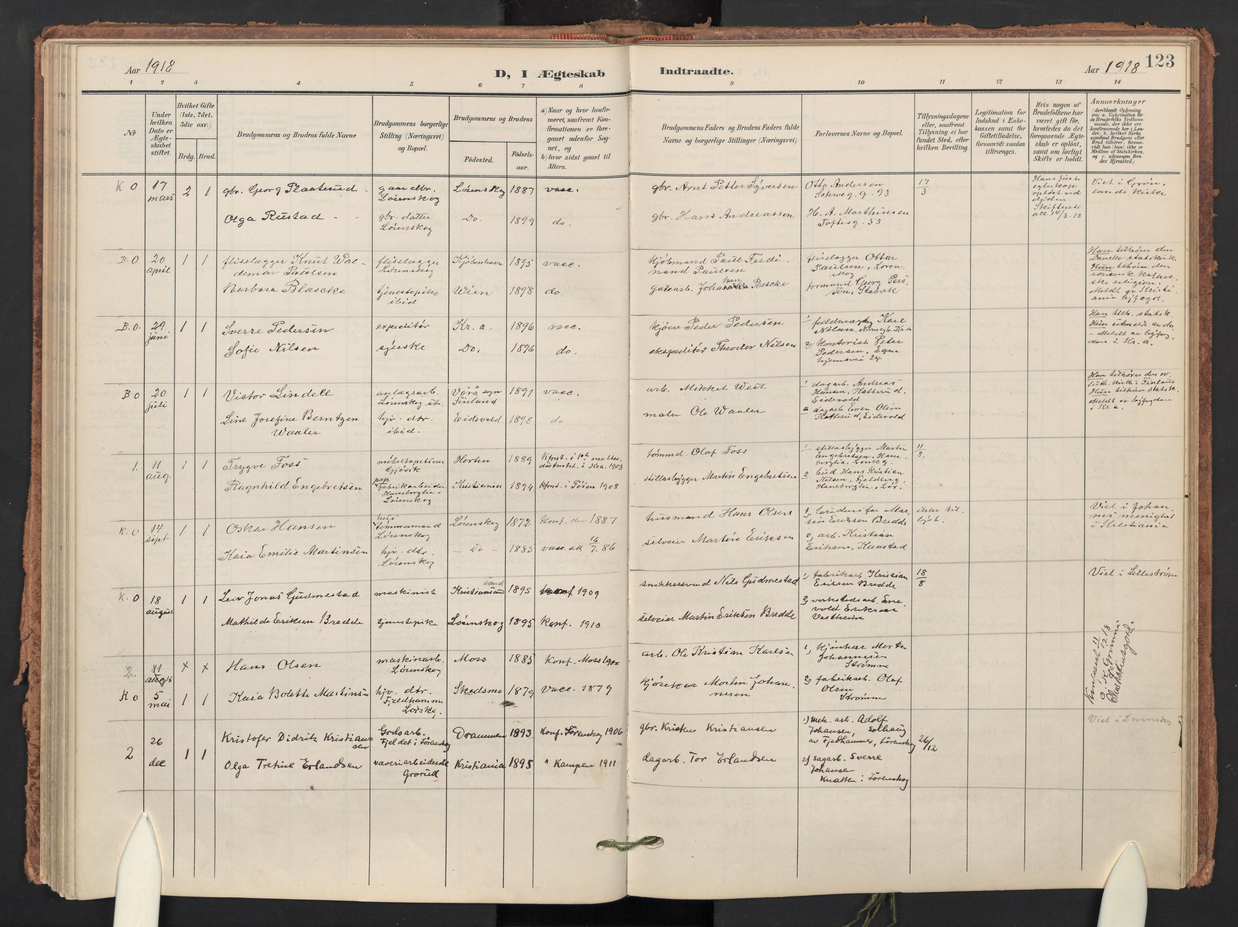 Skedsmo prestekontor Kirkebøker, AV/SAO-A-10033a/F/Fb/L0002: Ministerialbok nr. II 2, 1902-1921, s. 123