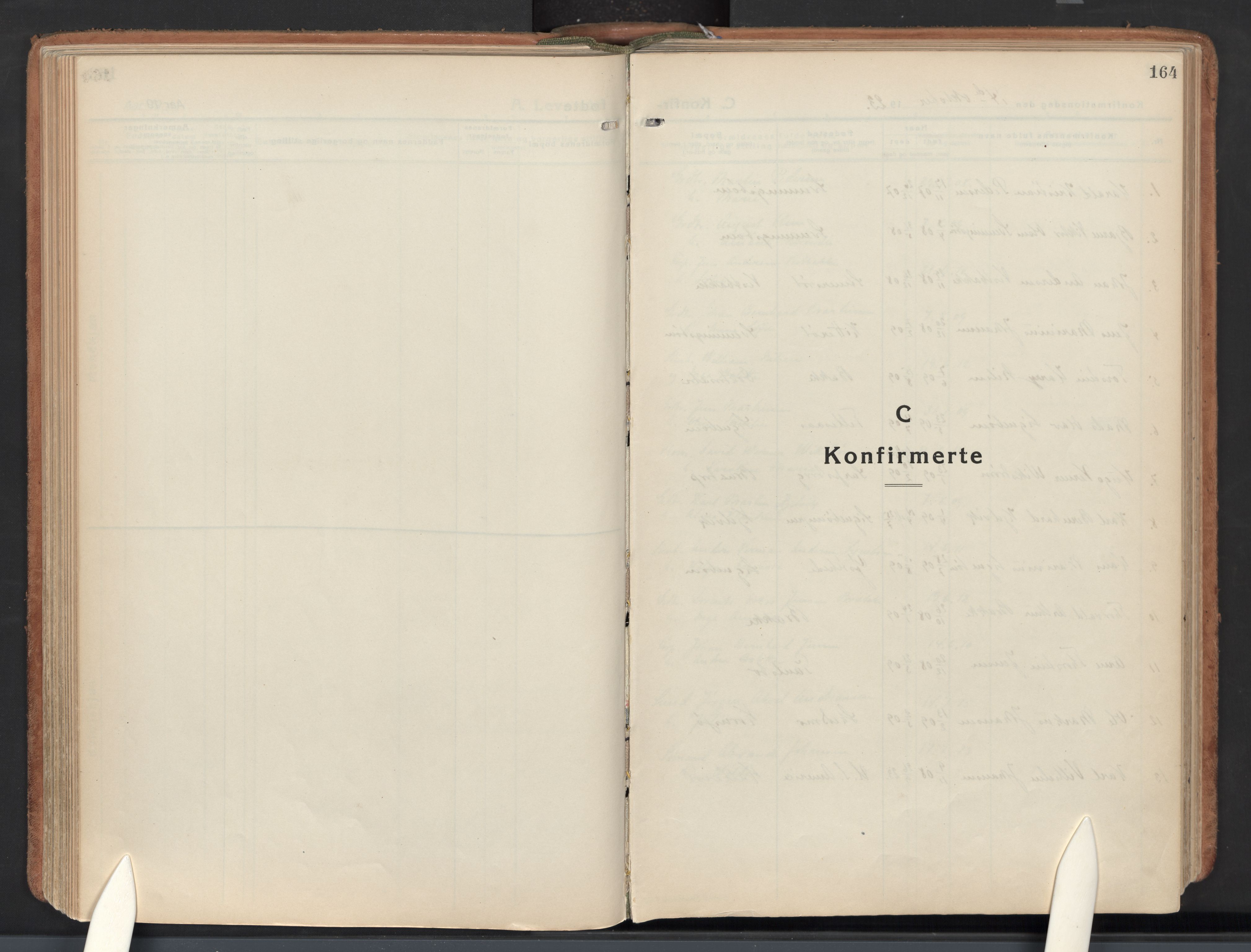 Idd prestekontor Kirkebøker, AV/SAO-A-10911/F/Fb/L0003: Ministerialbok nr. II 3, 1923-1972, s. 164
