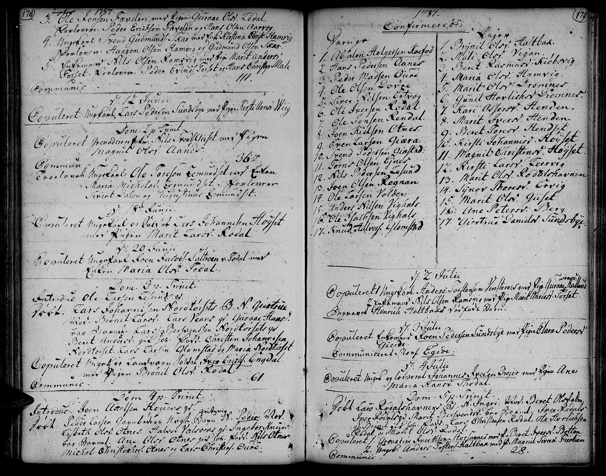 Ministerialprotokoller, klokkerbøker og fødselsregistre - Møre og Romsdal, AV/SAT-A-1454/578/L0902: Ministerialbok nr. 578A01, 1772-1819, s. 178-179