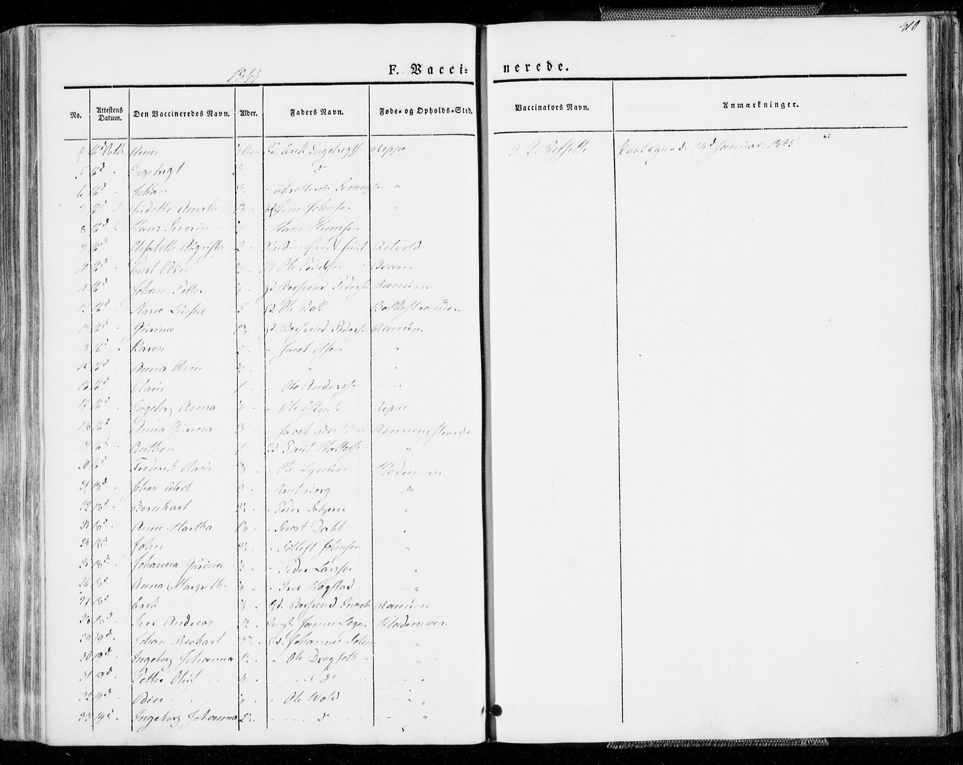 Ministerialprotokoller, klokkerbøker og fødselsregistre - Sør-Trøndelag, AV/SAT-A-1456/606/L0290: Ministerialbok nr. 606A05, 1841-1847, s. 410