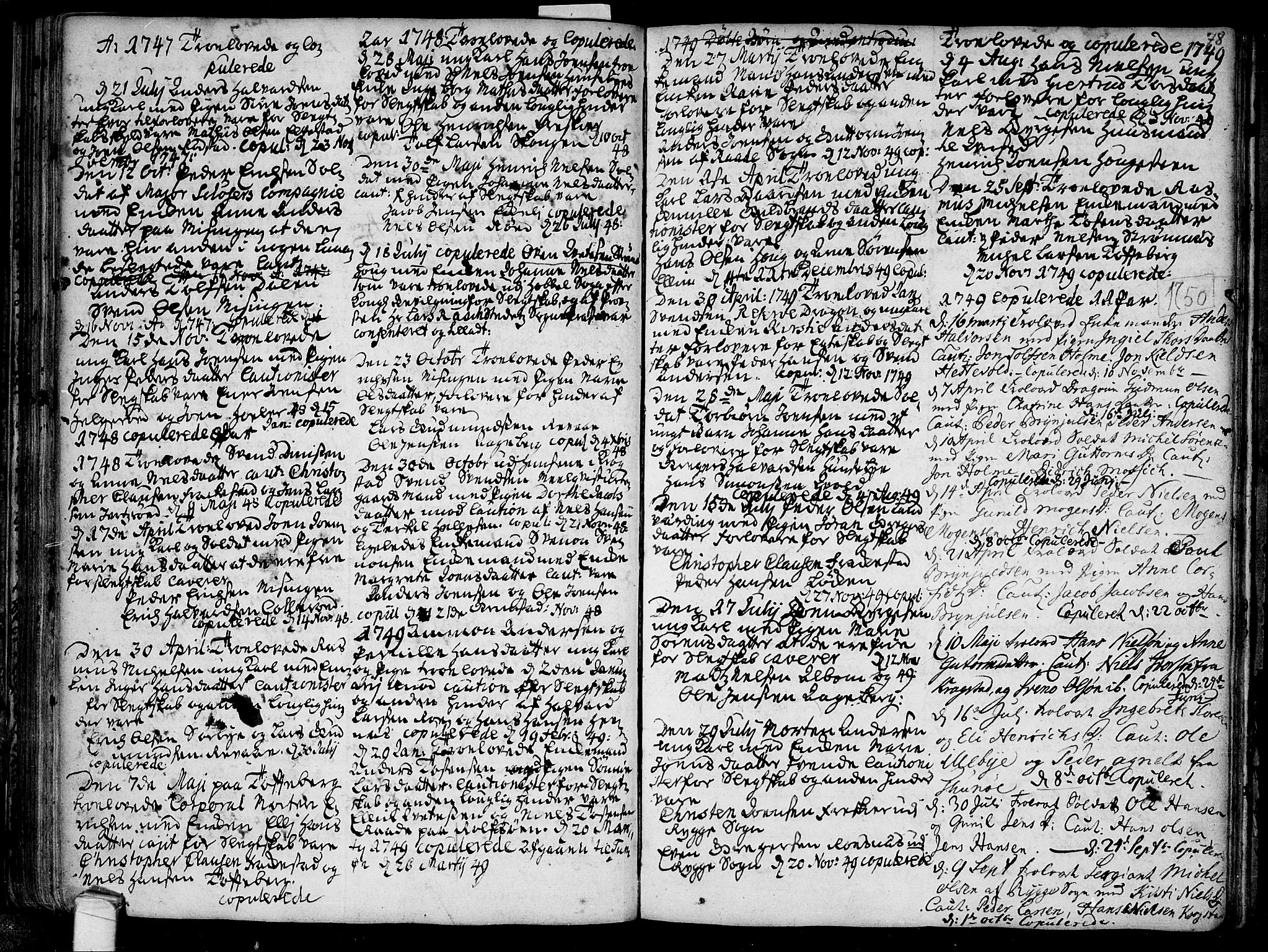Råde prestekontor kirkebøker, AV/SAO-A-2009/F/Fa/L0001: Ministerialbok nr. 1, 1707-1762, s. 78