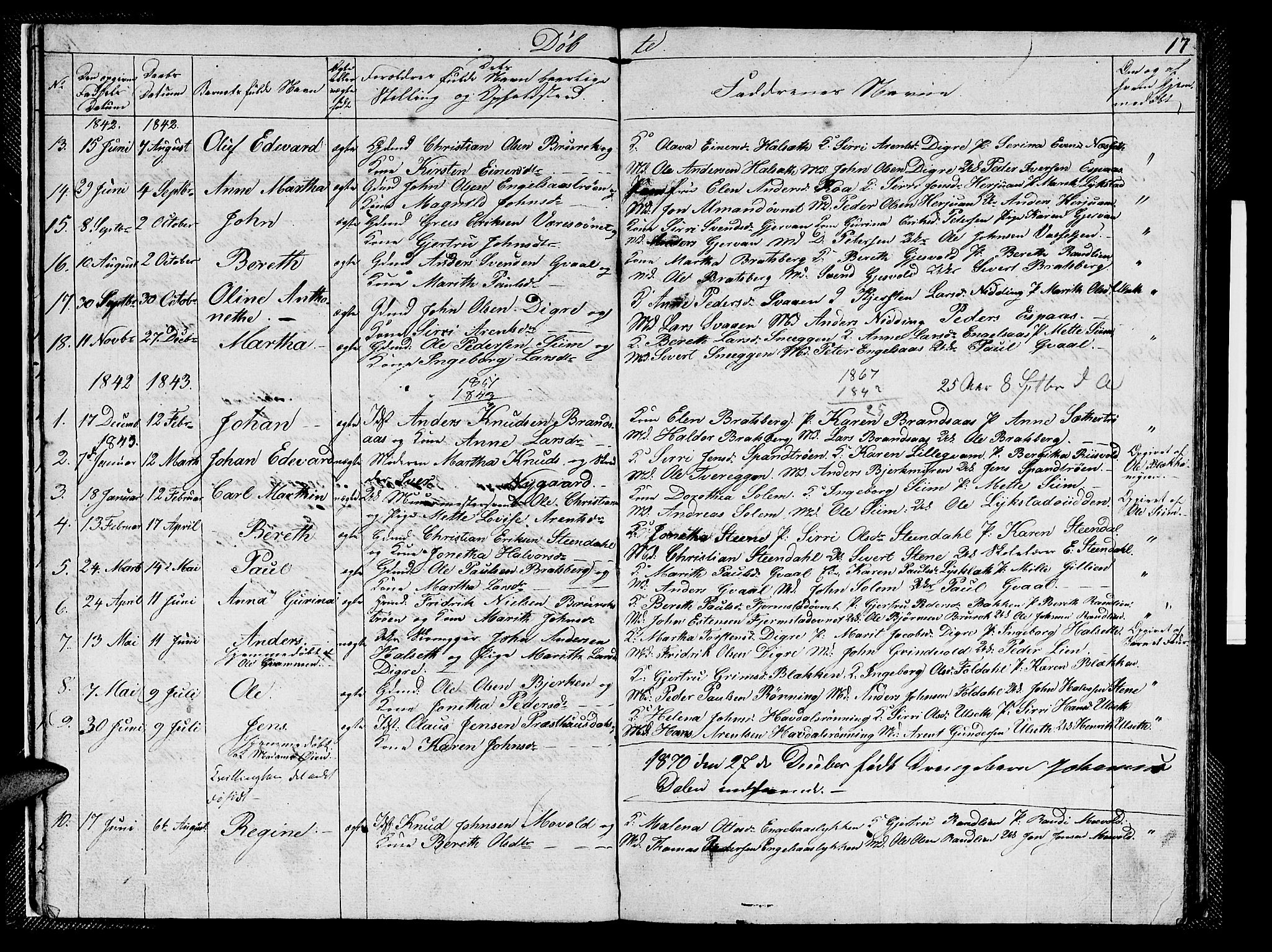 Ministerialprotokoller, klokkerbøker og fødselsregistre - Sør-Trøndelag, SAT/A-1456/608/L0338: Klokkerbok nr. 608C04, 1831-1843, s. 17