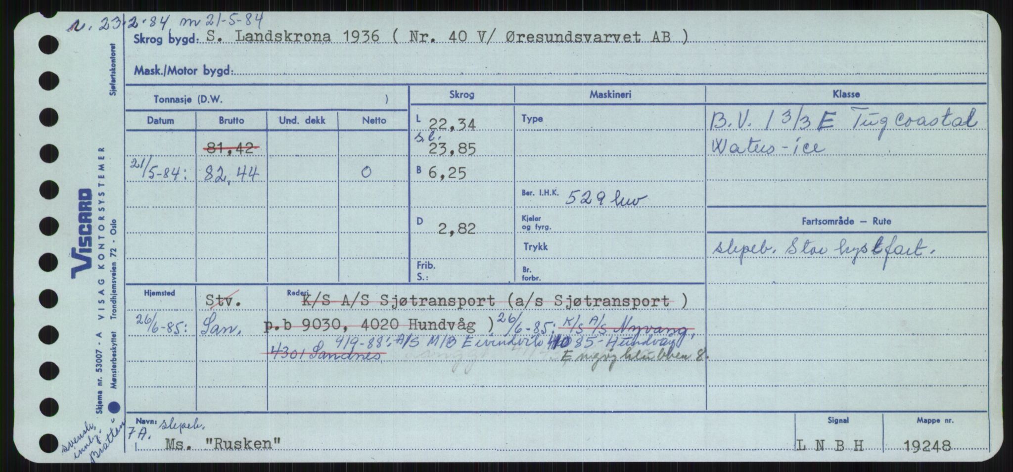 Sjøfartsdirektoratet med forløpere, Skipsmålingen, AV/RA-S-1627/H/Ha/L0004/0002: Fartøy, Mas-R / Fartøy, Odin-R, s. 899