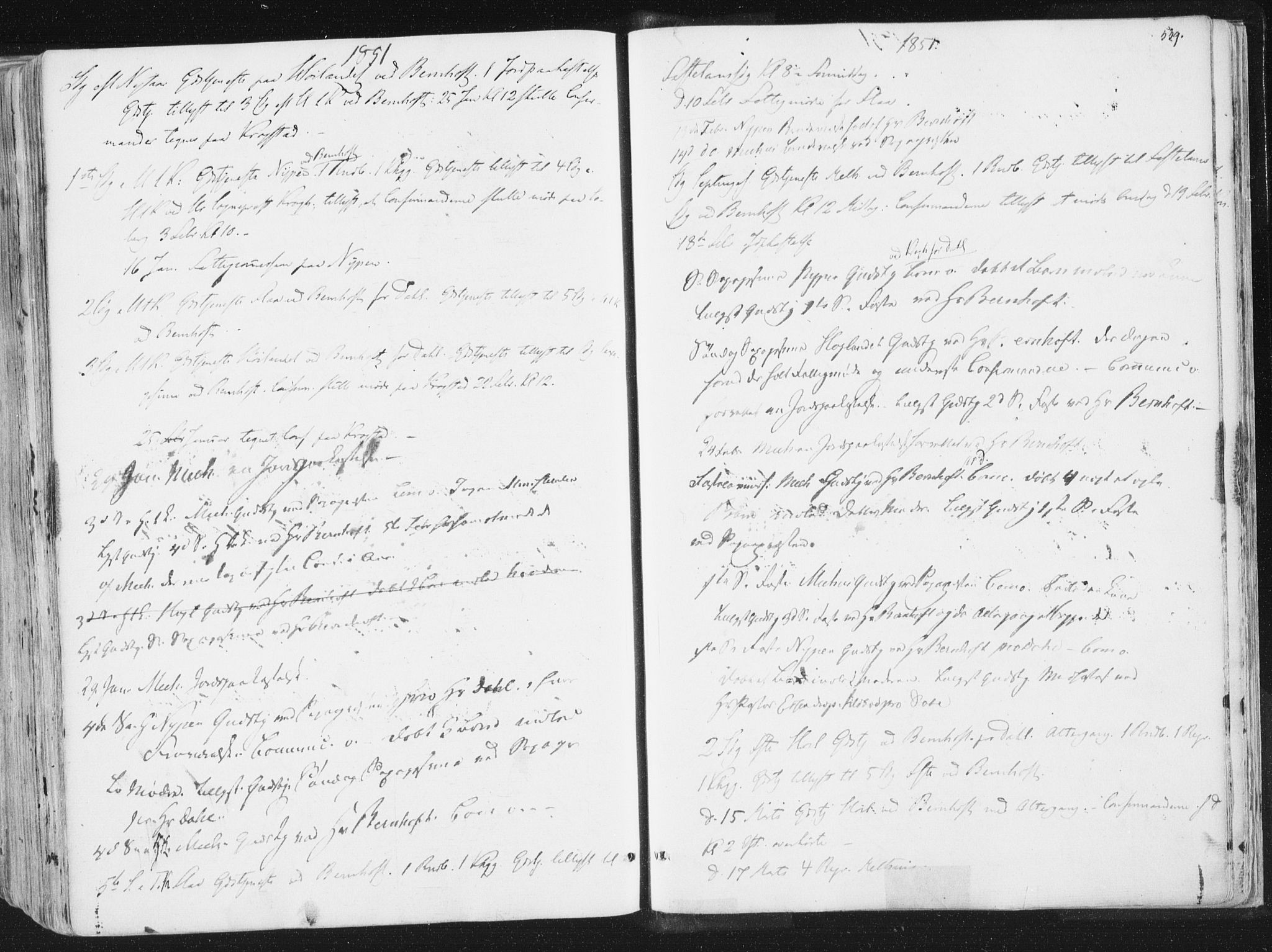 Ministerialprotokoller, klokkerbøker og fødselsregistre - Sør-Trøndelag, SAT/A-1456/691/L1074: Ministerialbok nr. 691A06, 1842-1852, s. 539