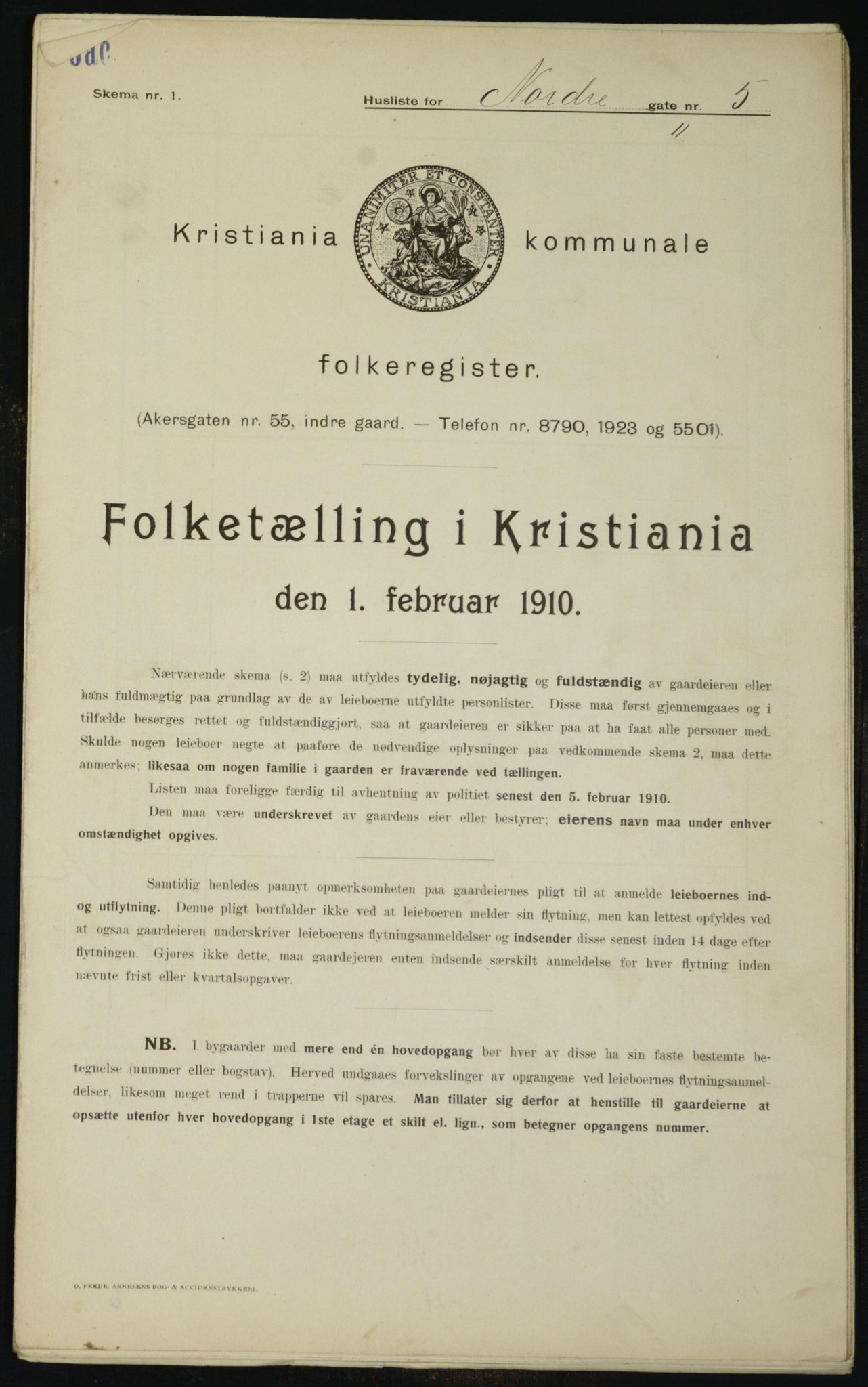 OBA, Kommunal folketelling 1.2.1910 for Kristiania, 1910, s. 70971