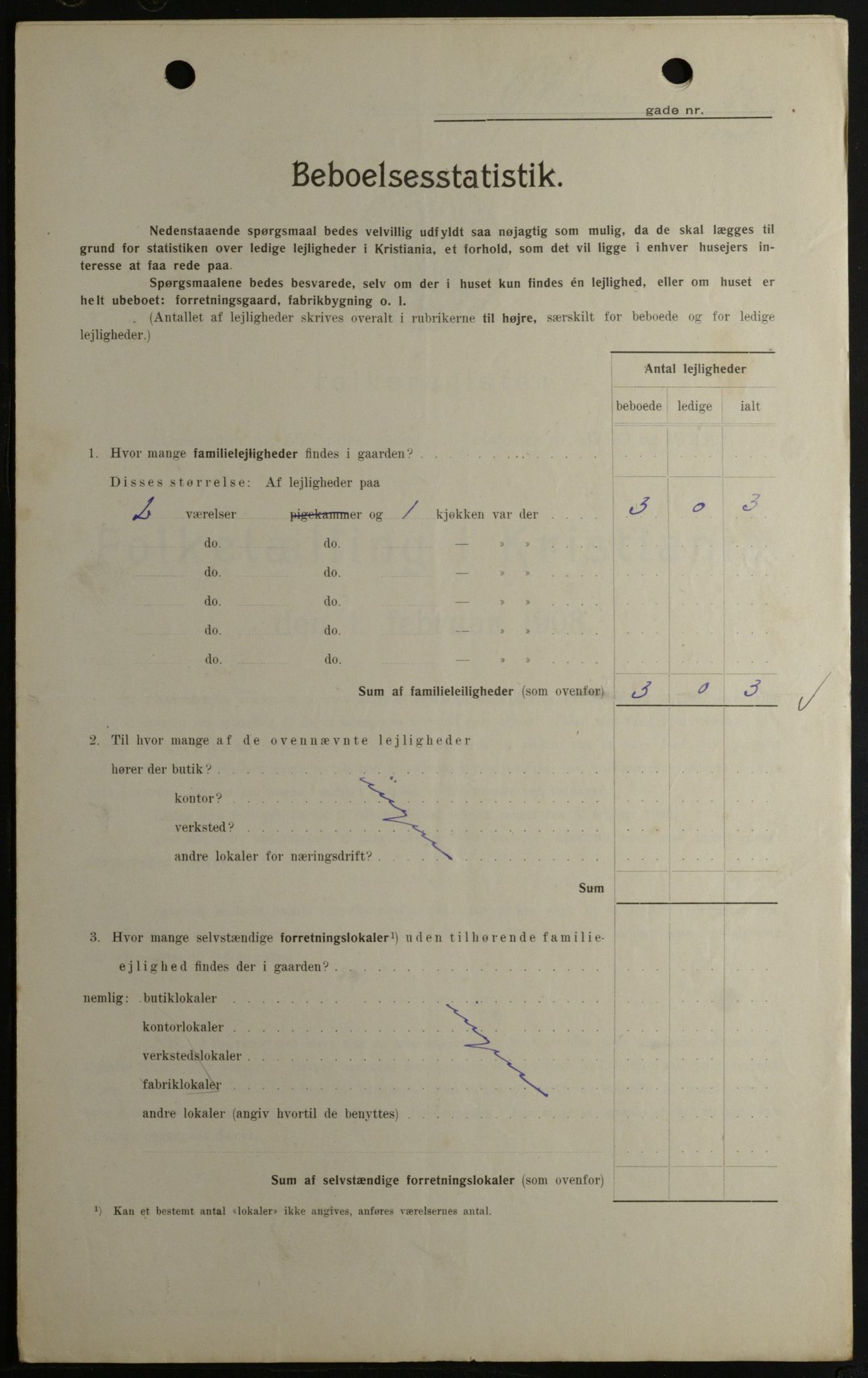 OBA, Kommunal folketelling 1.2.1908 for Kristiania kjøpstad, 1908, s. 115745