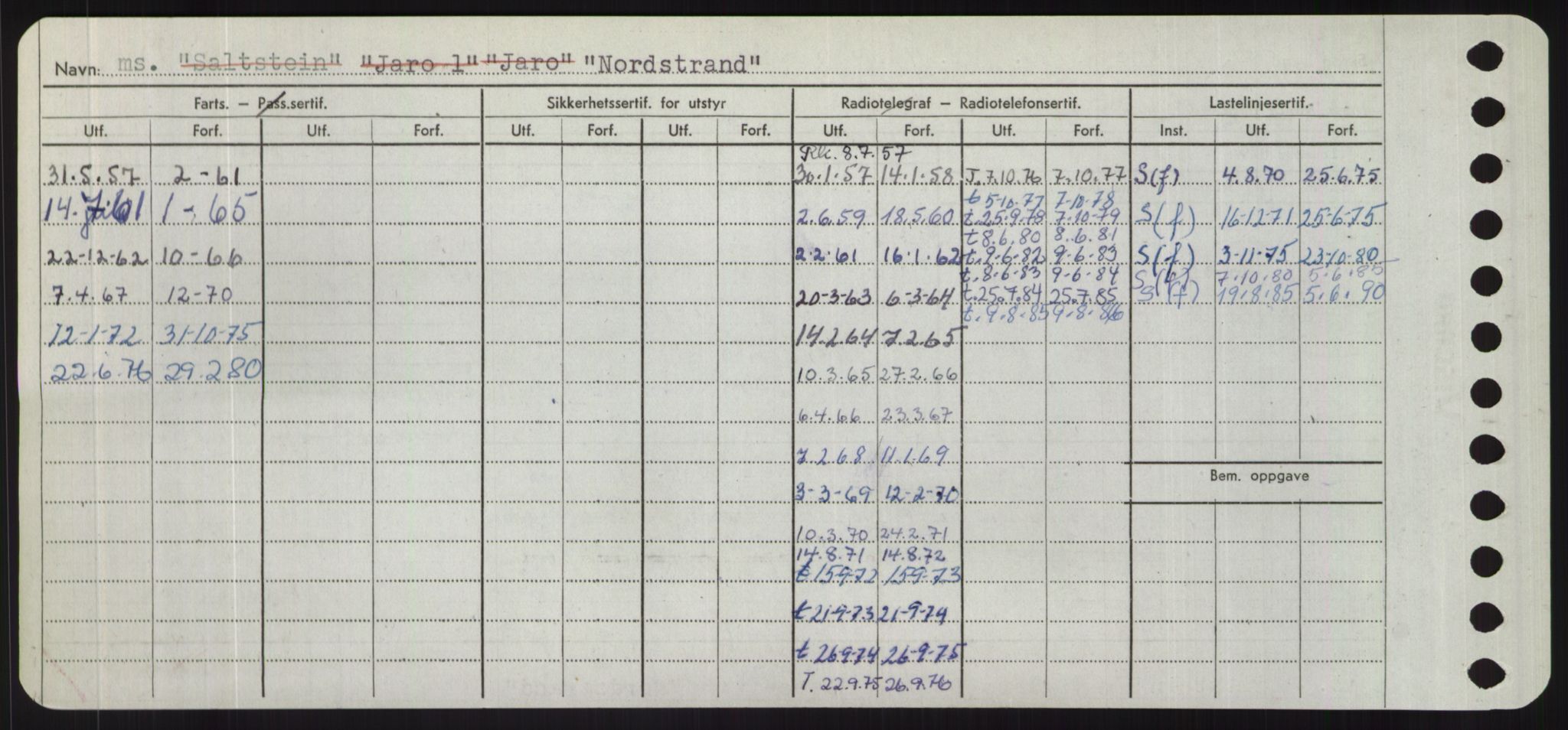 Sjøfartsdirektoratet med forløpere, Skipsmålingen, RA/S-1627/H/Hd/L0026: Fartøy, N-Norhol, s. 556