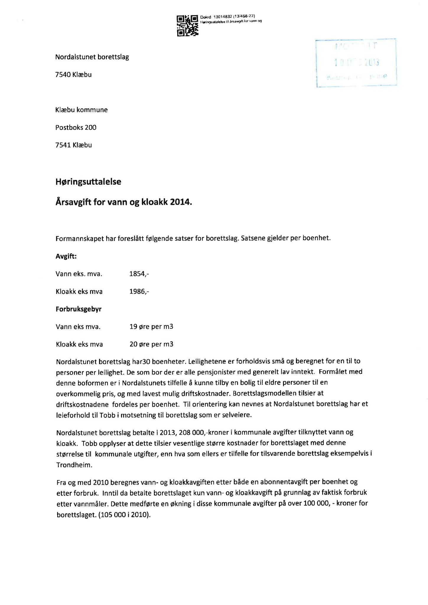 Klæbu Kommune, TRKO/KK/02-FS/L006: Formannsskapet - Møtedokumenter, 2013, s. 3097