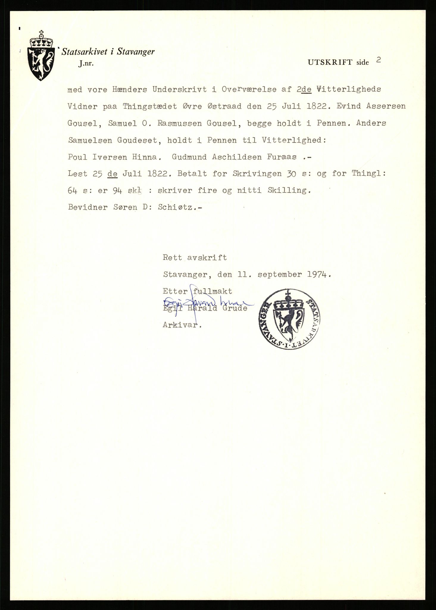 Statsarkivet i Stavanger, AV/SAST-A-101971/03/Y/Yj/L0025: Avskrifter sortert etter gårdsnavn: Garpestad - Gjerde, 1750-1930, s. 33