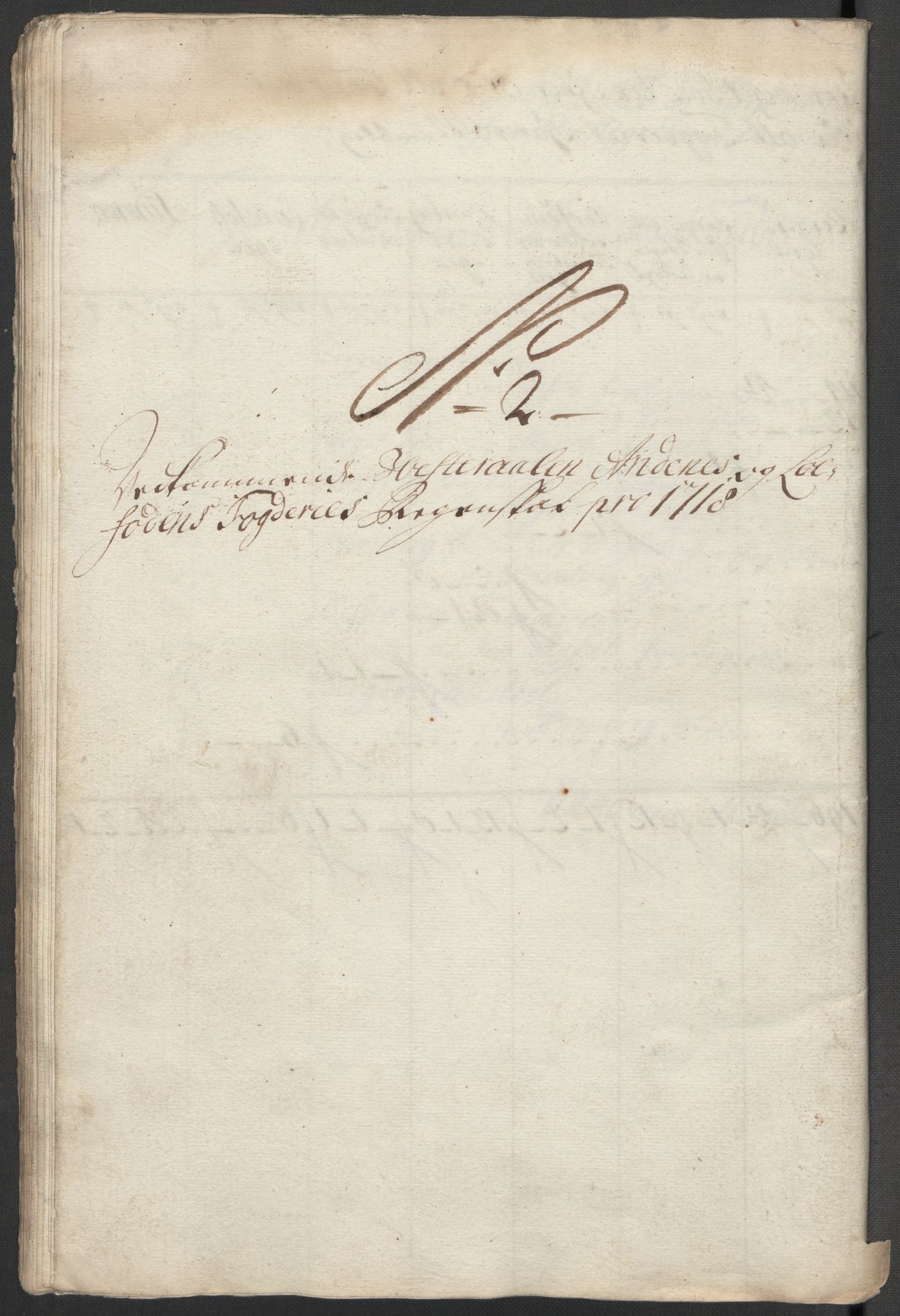 Rentekammeret inntil 1814, Reviderte regnskaper, Fogderegnskap, RA/EA-4092/R67/L4684: Fogderegnskap Vesterålen, Andenes og Lofoten, 1718, s. 117