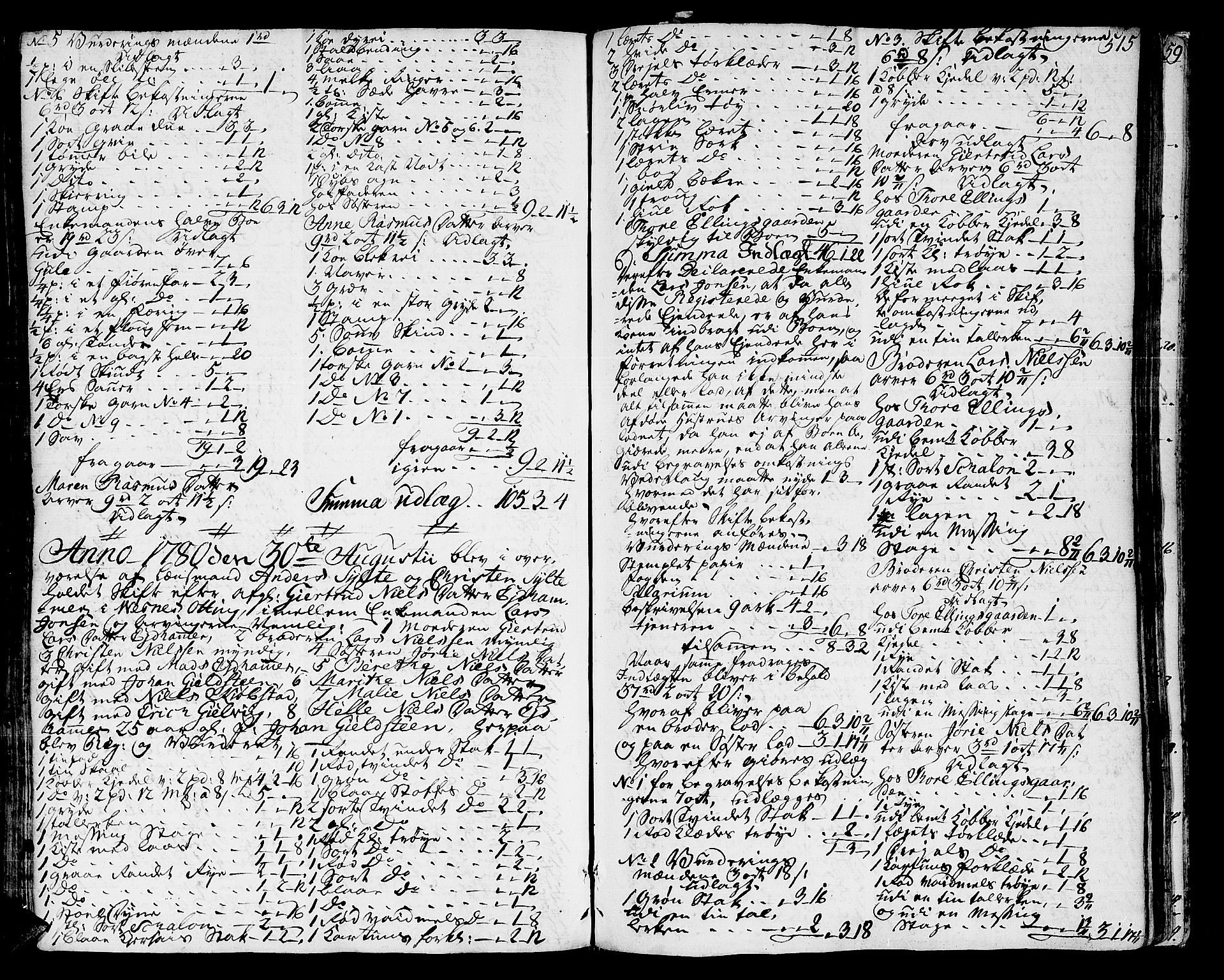 Romsdal sorenskriveri, SAT/A-4149/1/3/3A/L0010: Skifteprotokoll, 1774-1782, s. 514b-515a
