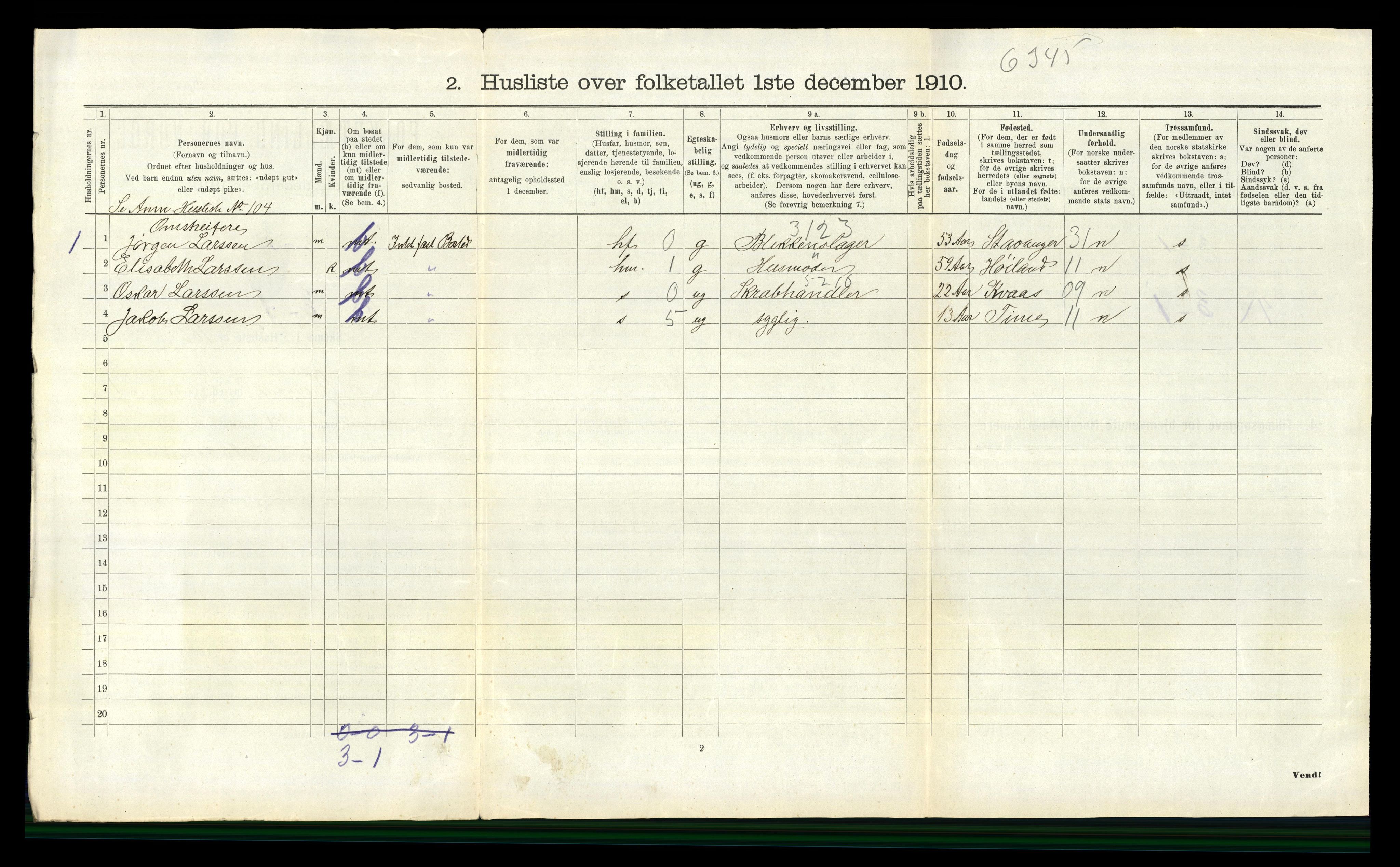 RA, Folketelling 1910 for 1030 Spangereid herred, 1910, s. 236