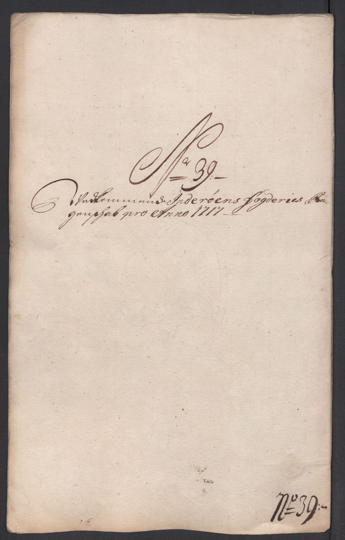 Rentekammeret inntil 1814, Reviderte regnskaper, Fogderegnskap, AV/RA-EA-4092/R63/L4325: Fogderegnskap Inderøy, 1717, s. 300