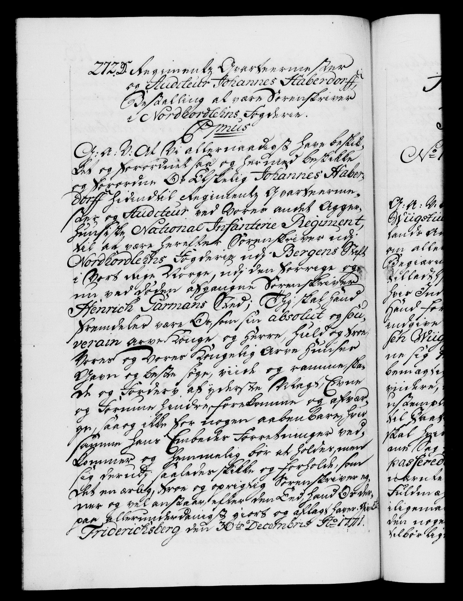Danske Kanselli 1572-1799, RA/EA-3023/F/Fc/Fca/Fcaa/L0045: Norske registre "Norske eller 3. dept.s åpne brev, 1771-1773, s. 196b