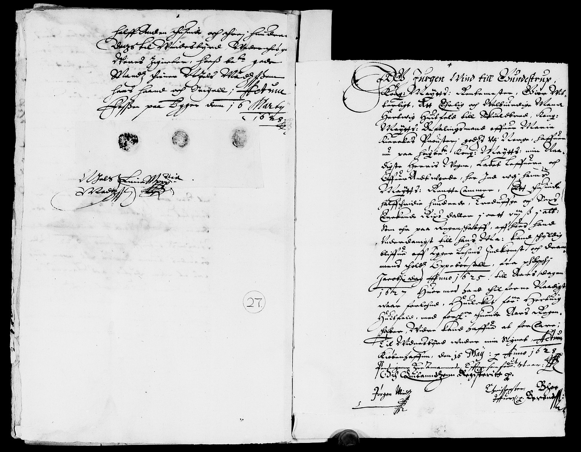 Rentekammeret inntil 1814, Reviderte regnskaper, Lensregnskaper, AV/RA-EA-5023/R/Rb/Rbm/L0004: Eiker len, 1626-1640