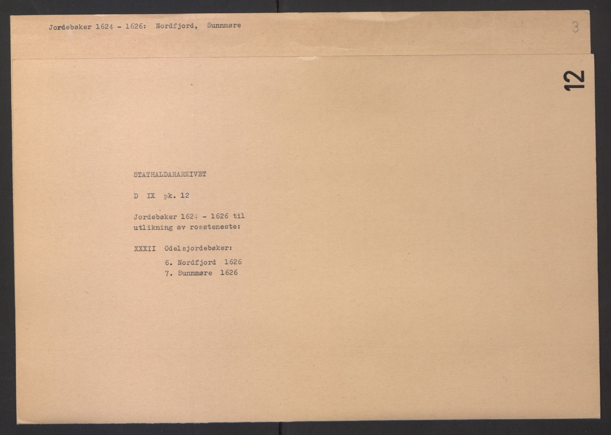 Stattholderembetet 1572-1771, AV/RA-EA-2870/Ek/L0012/0001: Jordebøker til utlikning av rosstjeneste 1624-1626: / Odelsjordebøker for Bergenhus len, 1626, s. 154